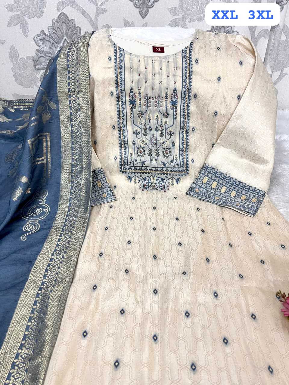 Ynf Jacquard KESH594 Iffat Kurti Festive Collections Plus Size Collections Wholesale Silk Kurtis Handloom Kurtis Onam Collections Manufacturer- Kapda Export