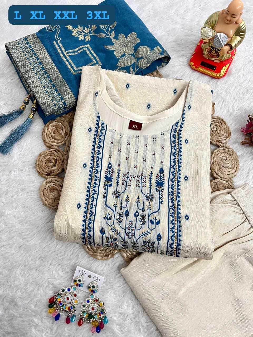 Ynf Jacquard KESH594 Iffat Kurti Festive Collections Plus Size Collections Wholesale Silk Kurtis Handloom Kurtis Onam Collections Manufacturer- Kapda Export