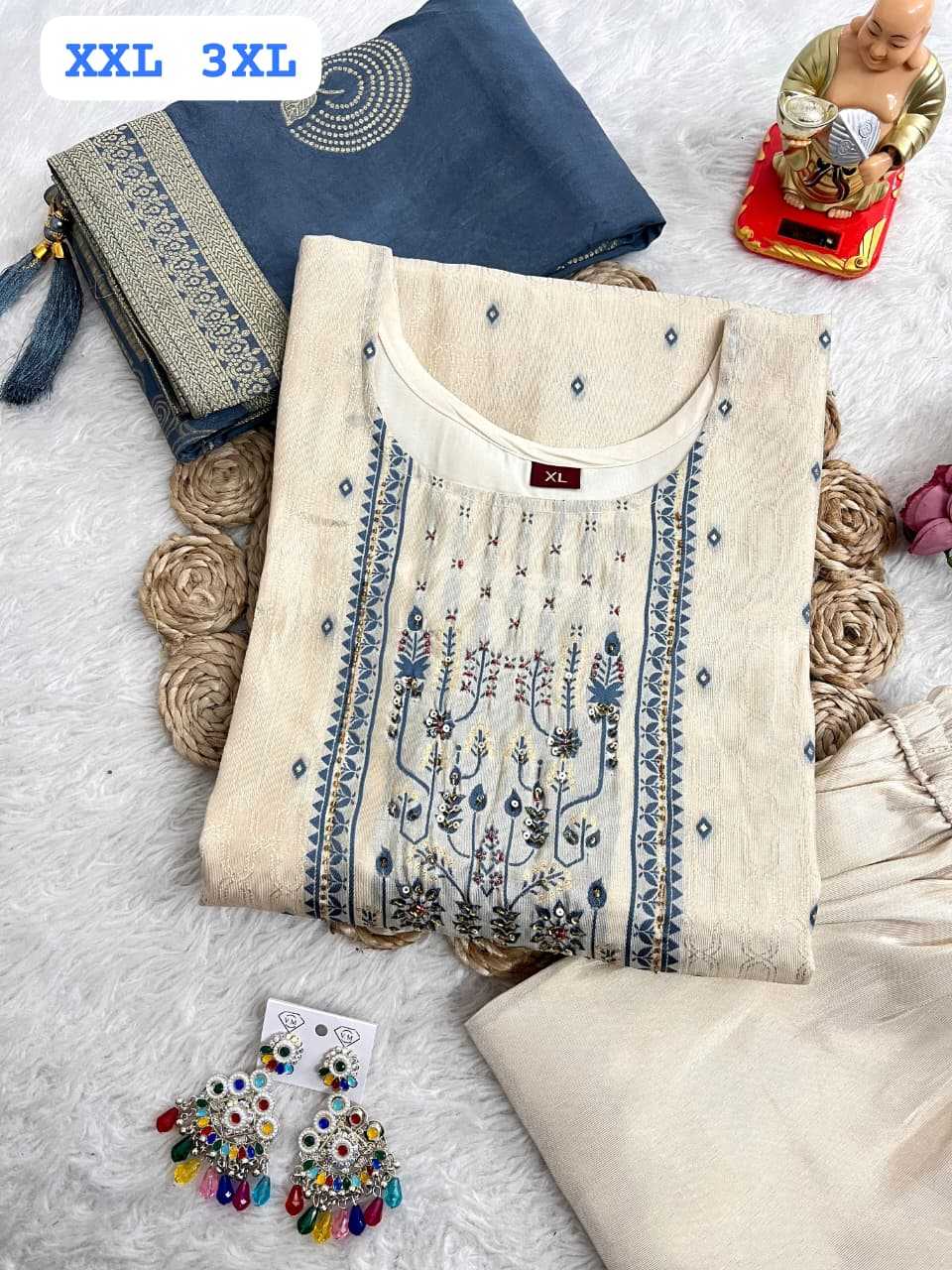 Ynf Jacquard KESH594 Iffat Kurti Festive Collections Plus Size Collections Wholesale Silk Kurtis Handloom Kurtis Onam Collections Manufacturer- Kapda Export