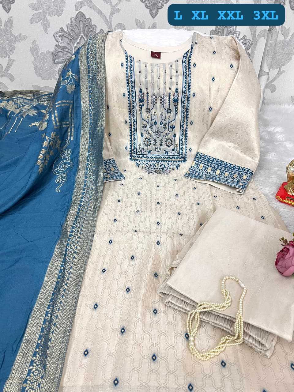 Ynf Jacquard KESH594 Iffat Kurti Festive Collections Plus Size Collections Wholesale Silk Kurtis Handloom Kurtis Onam Collections Manufacturer- Kapda Export