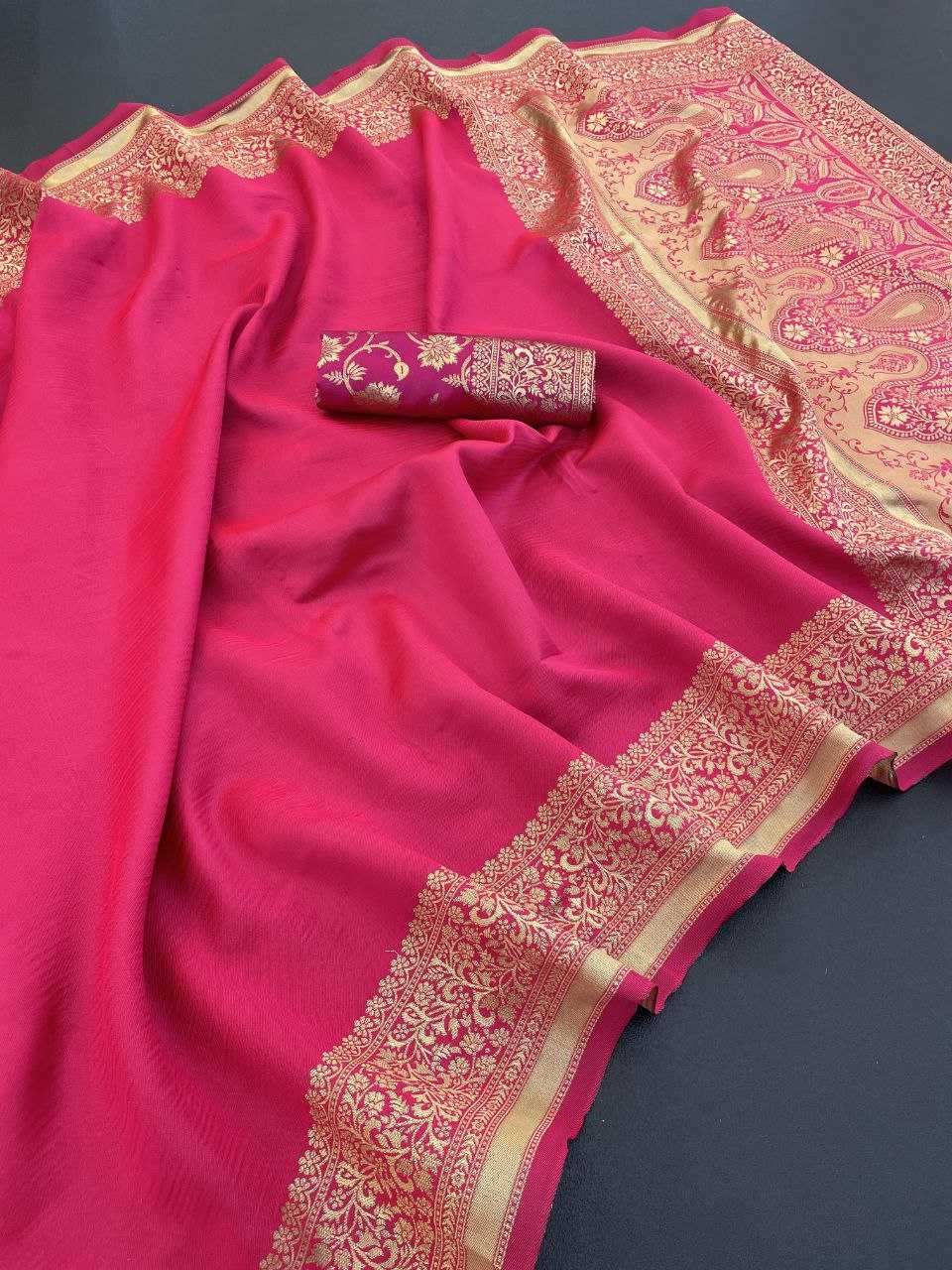 Ynf Jacquard KESH605 minaxi Sarees Wholesale Ready To Wear Sarees Party Wear Sarees Jacquard Saree Manufacturer- Kapda Export