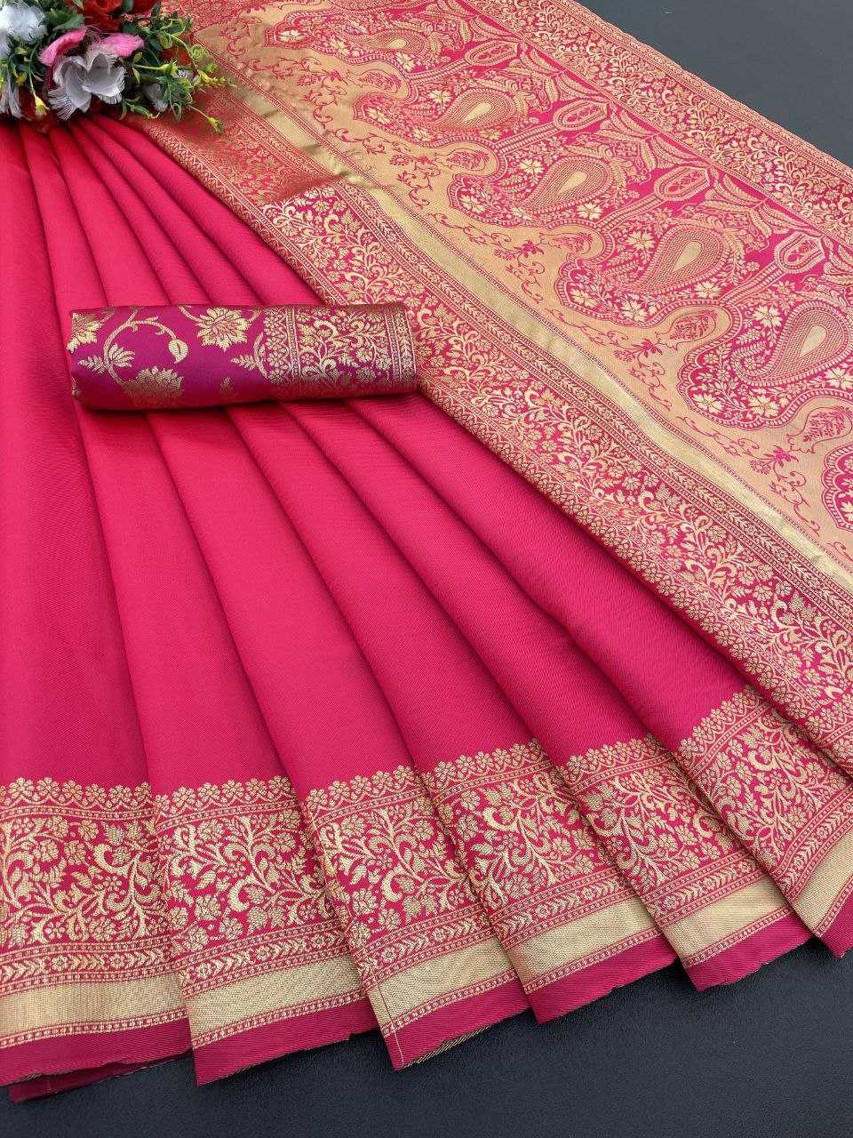 Ynf Jacquard KESH605 minaxi Sarees Wholesale Ready To Wear Sarees Party Wear Sarees Jacquard Saree Manufacturer- Kapda Export
