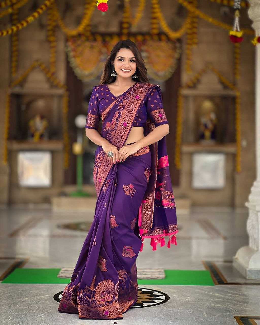 Ynf Jacquard KESH605 Ruchi Sarees Wholesale Designer Sarees Jacquard Saree Traditional Sarees Manufacturer- Kapda Export