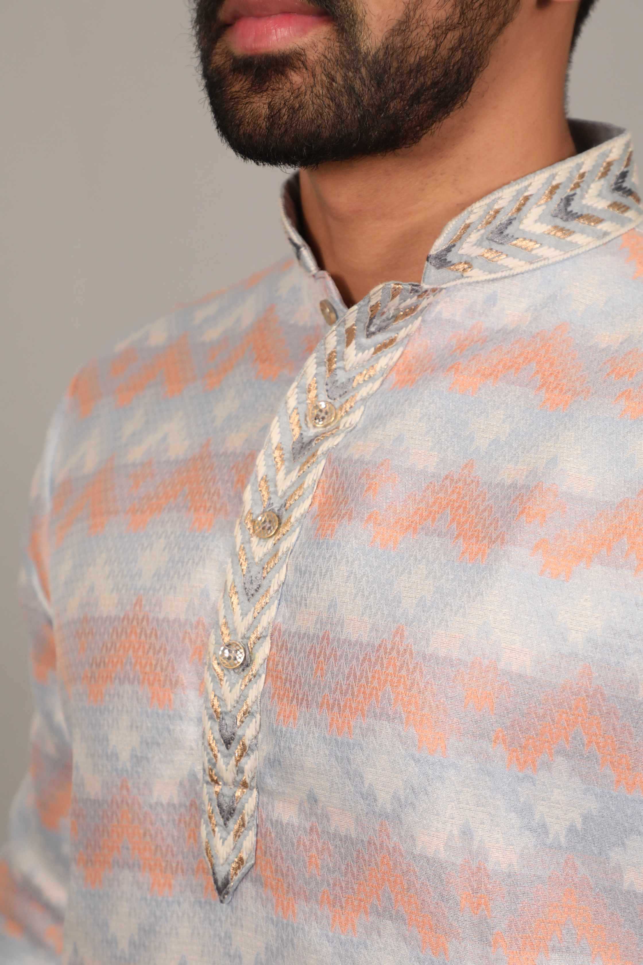 Ynf Jacquard KESH747 MORPANKH Mens Wear Wholesale Mens Kurtas Men Cotton Kurta Designer Ethnic Set Manufacturer- Kapda Export