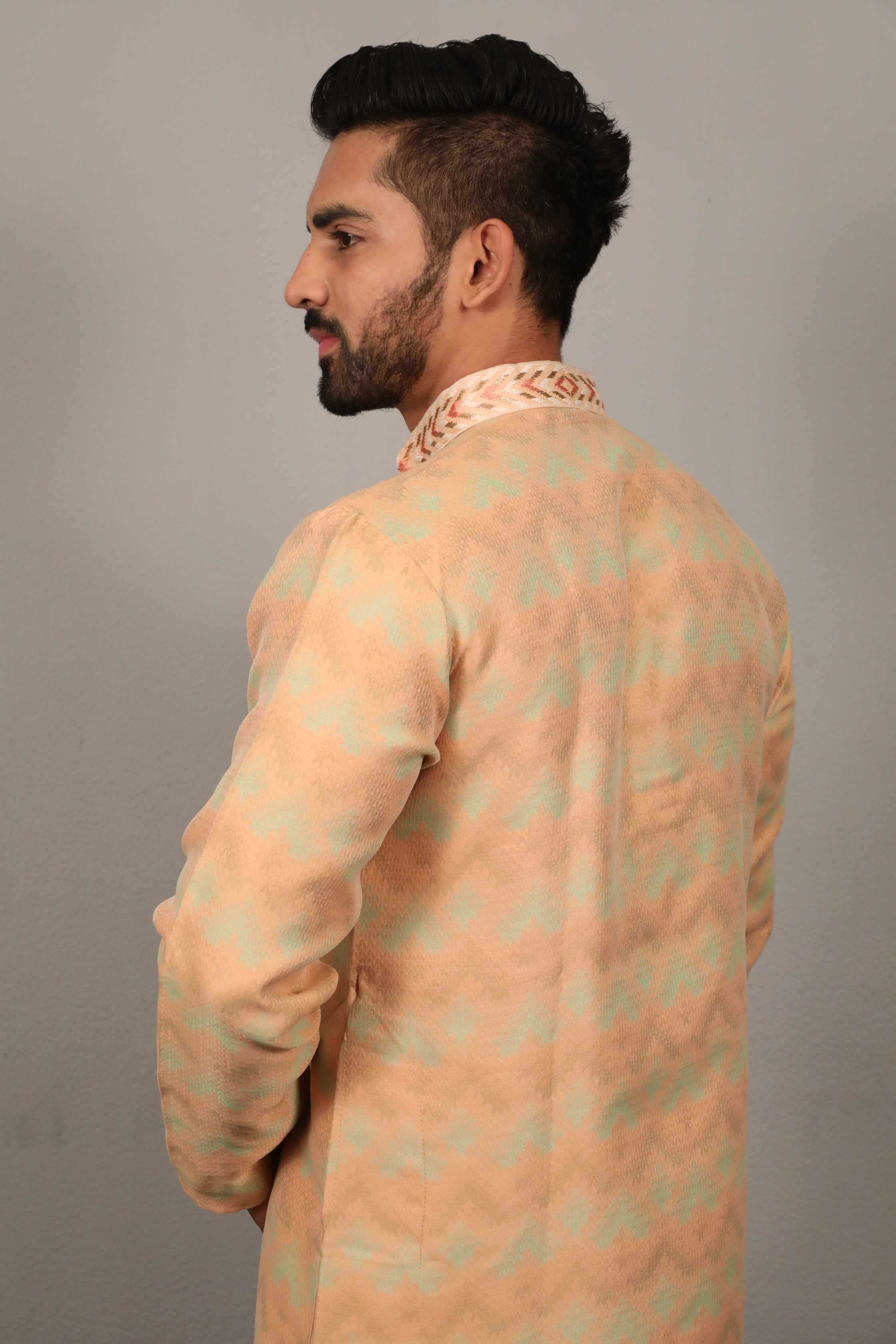 Ynf Jacquard KESH747 MORPANKH Mens Wear Wholesale Mens Kurtas Men Cotton Kurta Designer Ethnic Set Manufacturer- Kapda Export