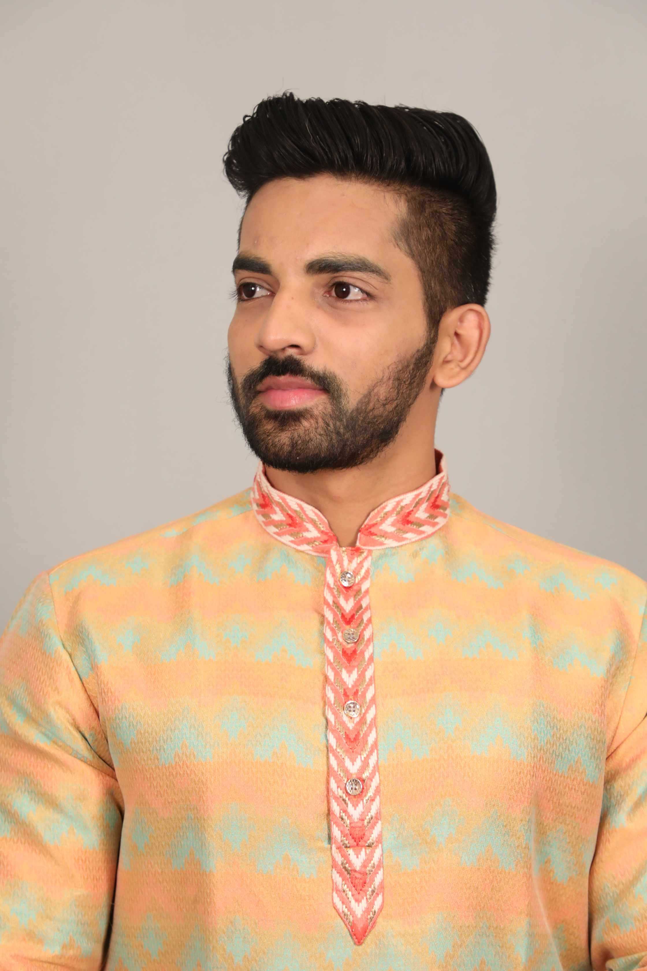 Ynf Jacquard KESH747 MORPANKH Mens Wear Wholesale Mens Kurtas Men Cotton Kurta Designer Ethnic Set Manufacturer- Kapda Export