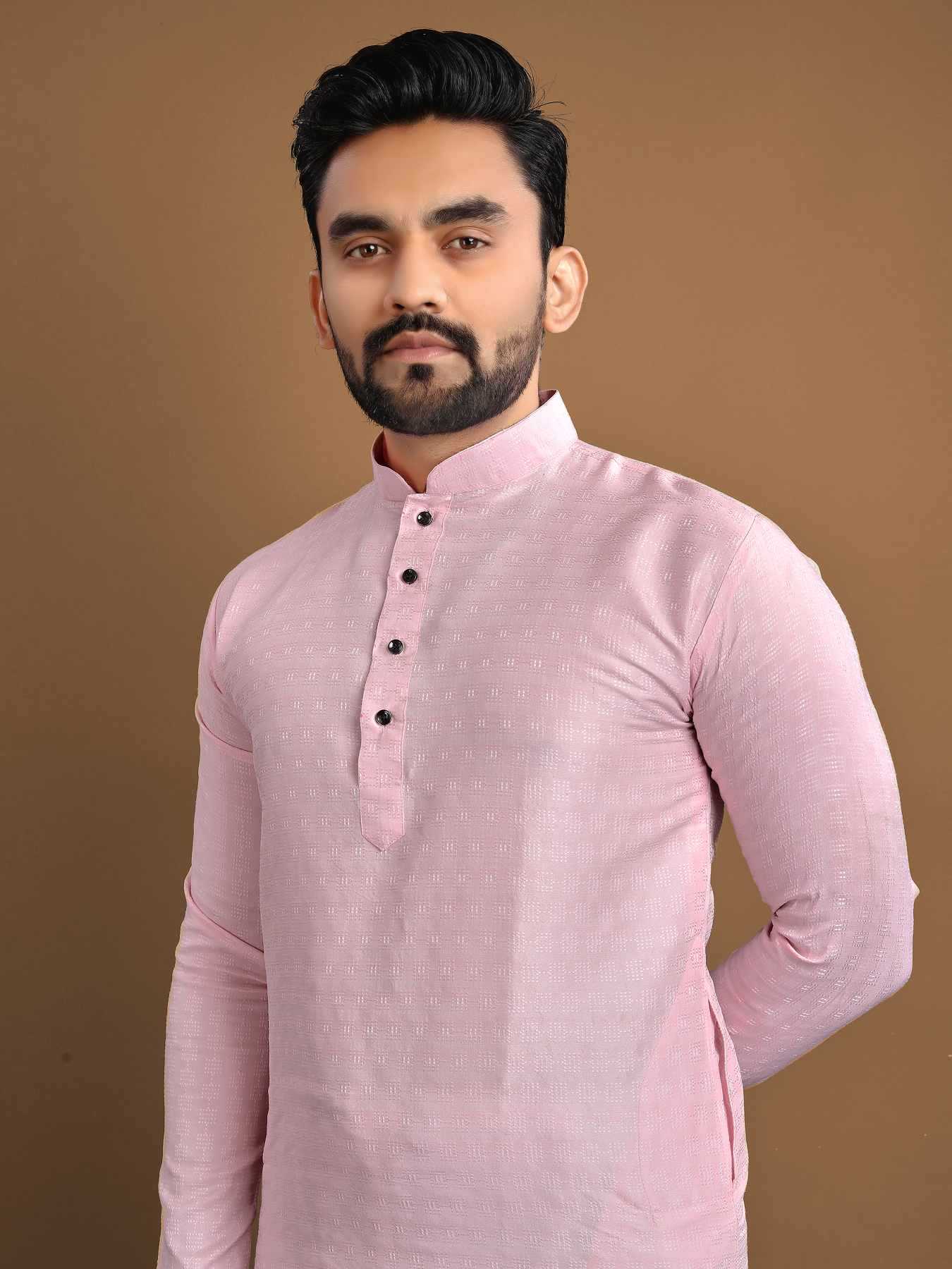 Ynf Jacquard KESH747 POSHAK Mens Wear Wholesale Mens Kurtas Men Cotton Kurta Men Kurta Pajama Manufacturer- Kapda Export