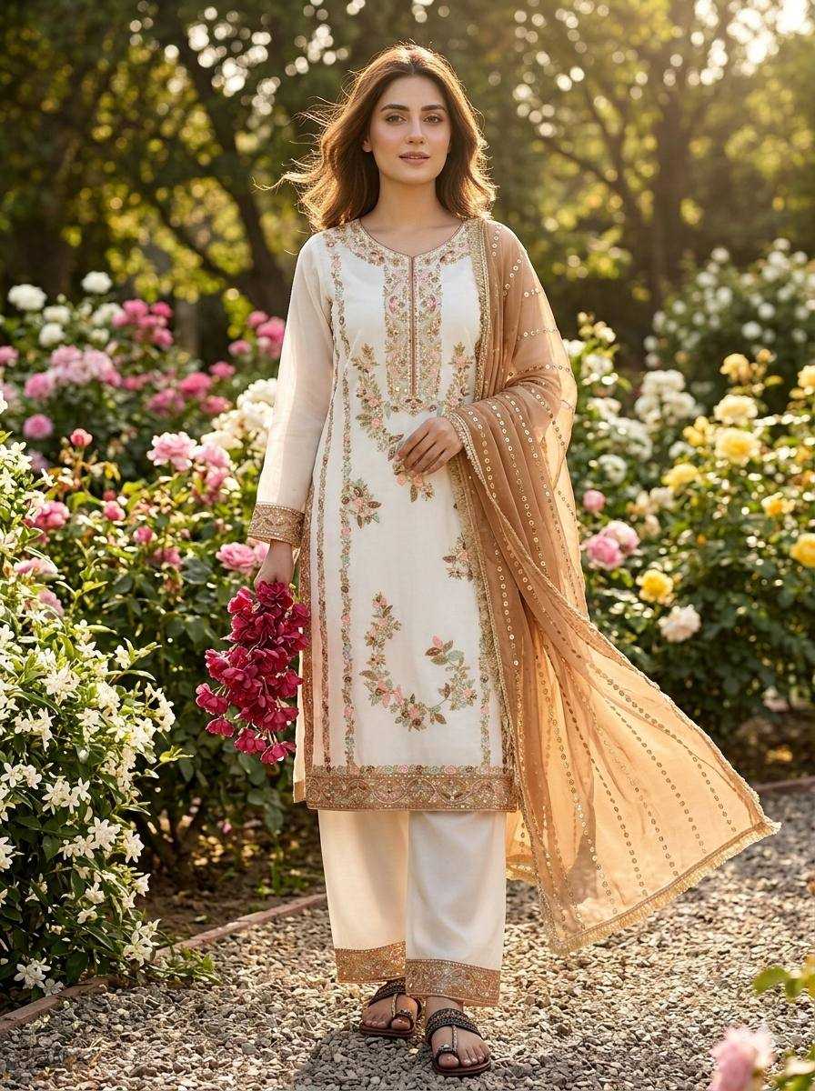 Ynf Jimmy Choo KESH141 220 Suits & Dresses Wholesale Embroidery Suits Palazzo Suit Designer Suits Manufacturer- Kapda Export