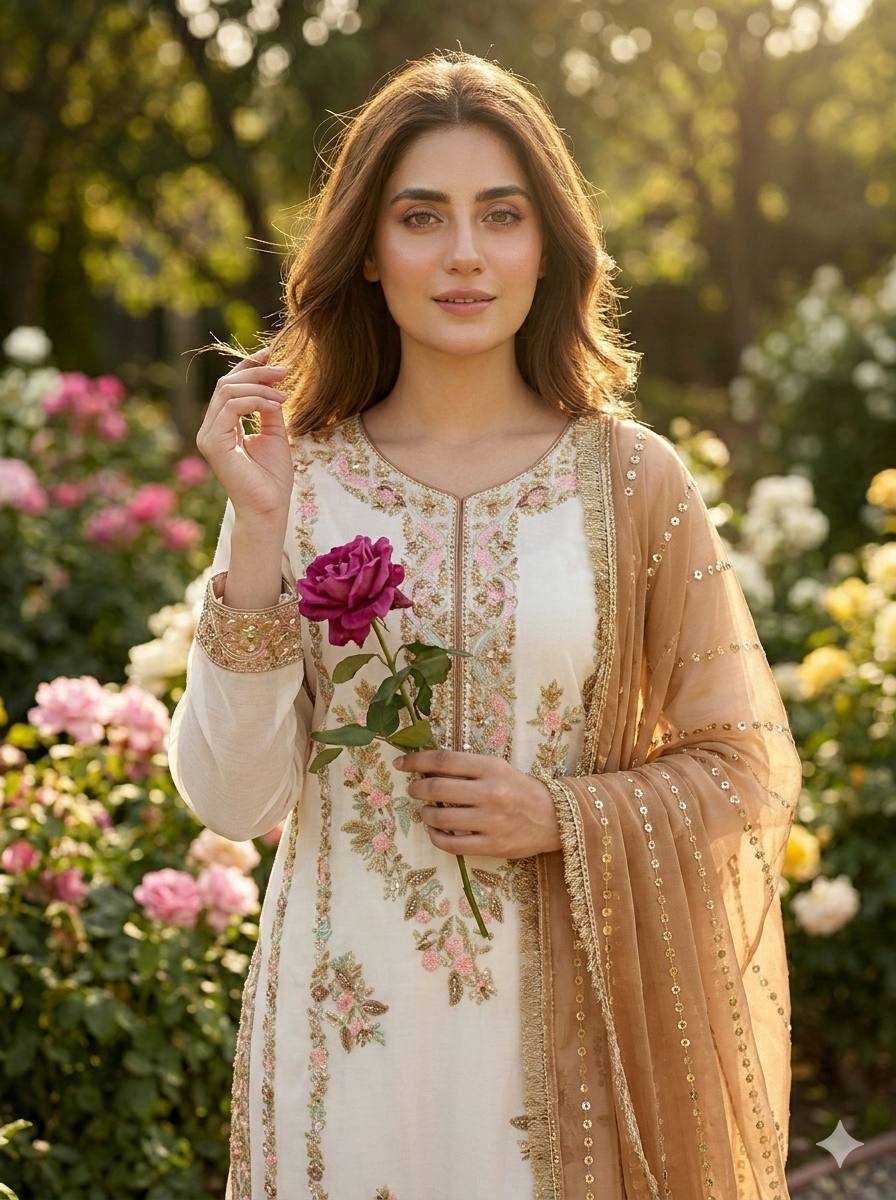 Ynf Jimmy Choo KESH141 220 Suits & Dresses Wholesale Embroidery Suits Palazzo Suit Designer Suits Manufacturer- Kapda Export