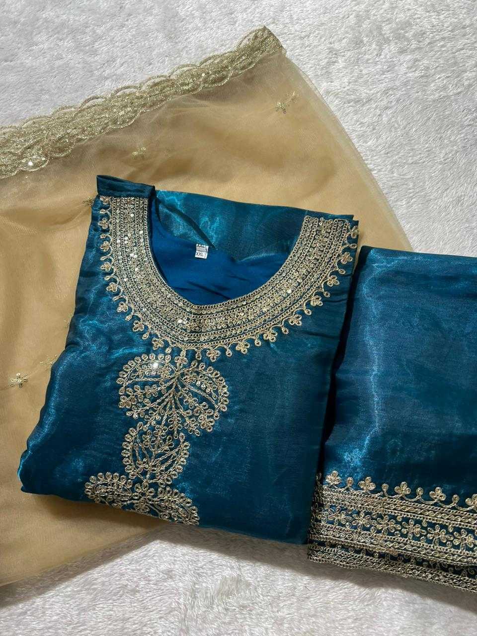 Ynf Jimmy Choo KESH502 1109 Suits & Dresses Wholesale Embroidery Suits Palazzo Suit Designer Suits Manufacturer- Kapda Export