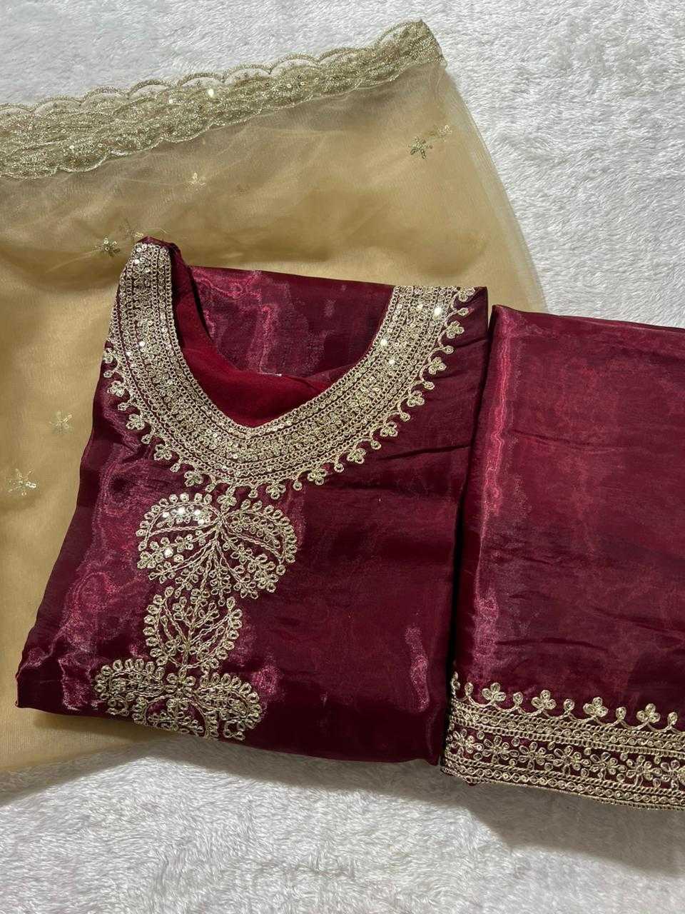 Ynf Jimmy Choo KESH502 1109 Suits & Dresses Wholesale Embroidery Suits Palazzo Suit Designer Suits Manufacturer- Kapda Export