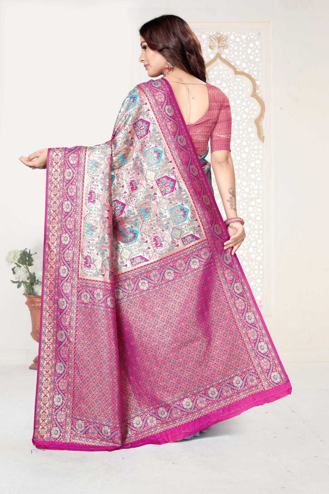 Ynf Kanjivaram Silk KESH692 MADHURI Sarees Festive Collections Wholesale Zari Border Sarees Silk Sarees Festive Sarees Manufacturer- Kapda Export