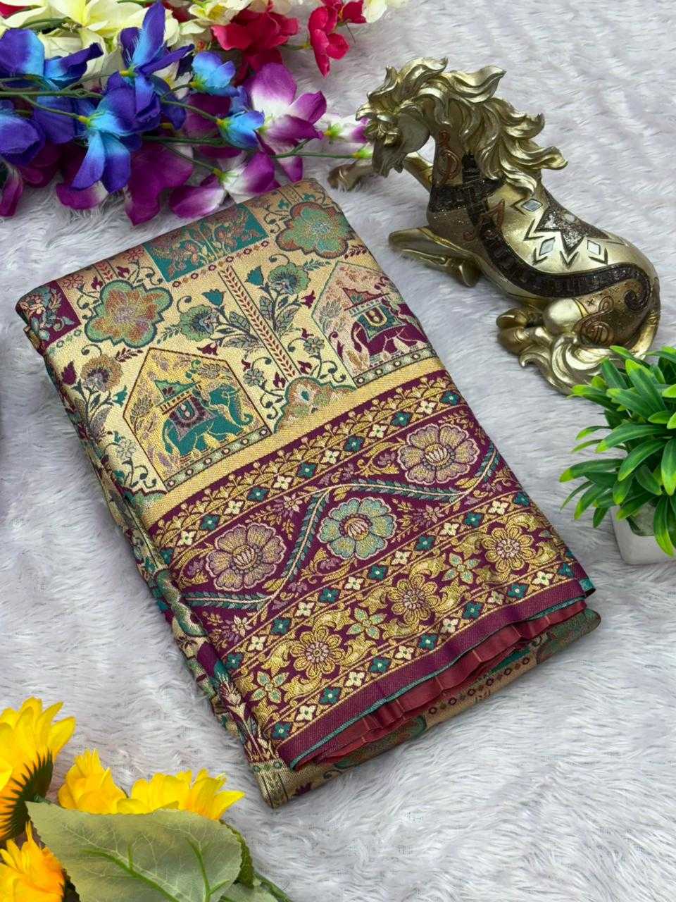 Ynf Kanjivaram Silk KESH692 MADHURI Sarees Festive Collections Wholesale Zari Border Sarees Silk Sarees Festive Sarees Manufacturer- Kapda Export