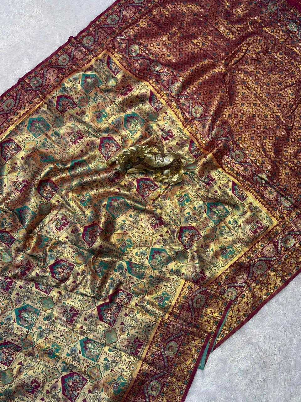 Ynf Kanjivaram Silk KESH692 MADHURI Sarees Festive Collections Wholesale Zari Border Sarees Silk Sarees Festive Sarees Manufacturer- Kapda Export