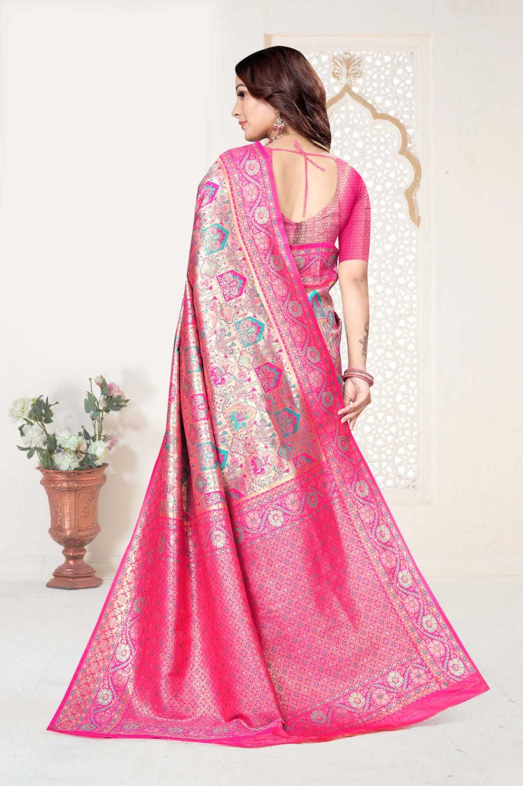 Ynf Kanjivaram Silk KESH692 MADHURI Sarees Festive Collections Wholesale Zari Border Sarees Silk Sarees Festive Sarees Manufacturer- Kapda Export