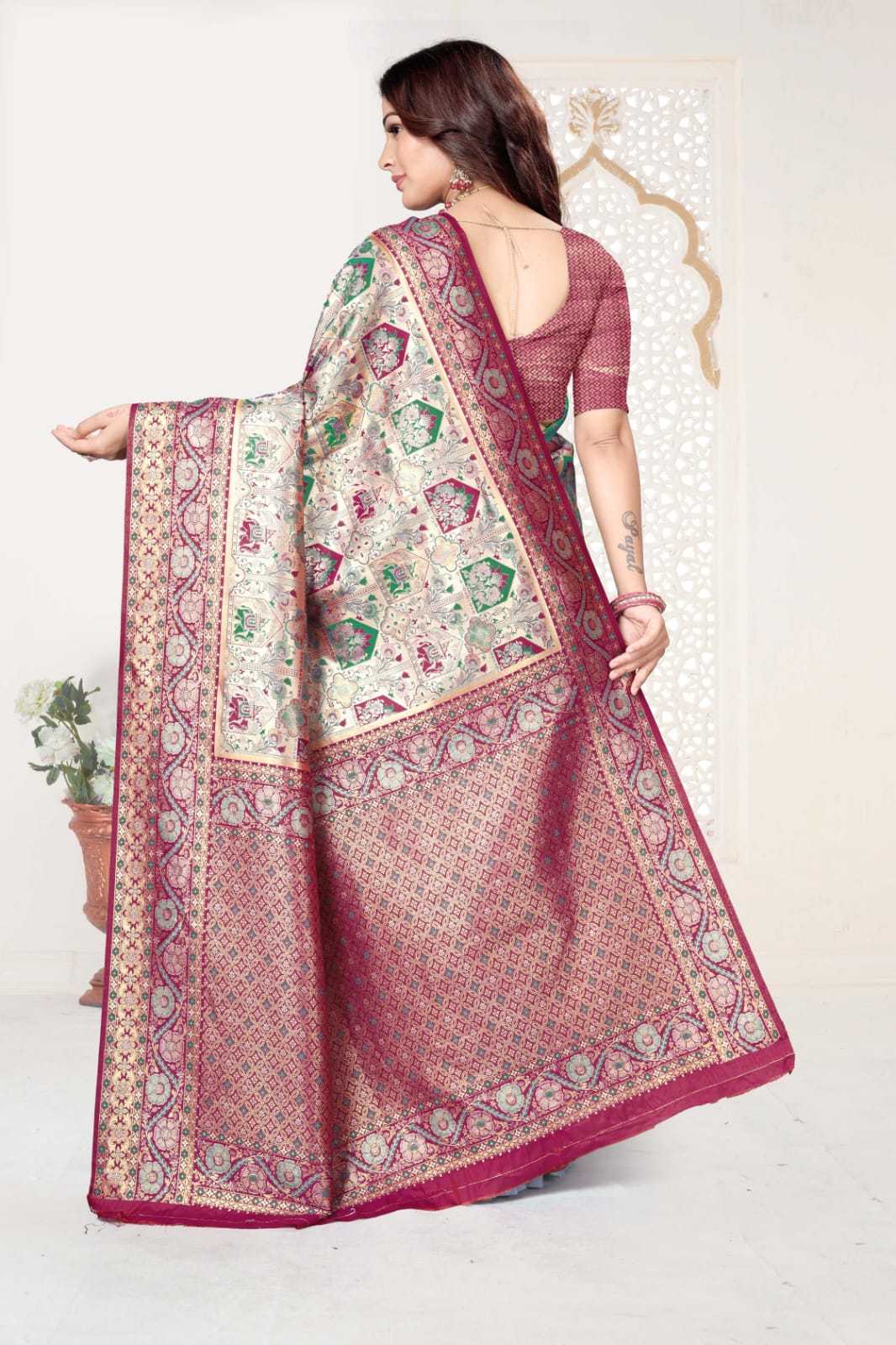 Ynf Kanjivaram Silk KESH692 MADHURI Sarees Festive Collections Wholesale Zari Border Sarees Silk Sarees Festive Sarees Manufacturer- Kapda Export