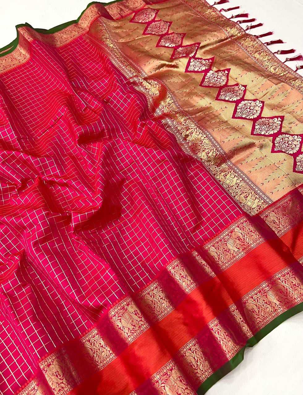 Ynf Kanjivaram Silk KESH700 Nx-235 Silk Sarees Wholesale Soft Silk Sarees Kanjivaram Silk Sarees Zari Border Silk Sarees Manufacturer- Kapda Export