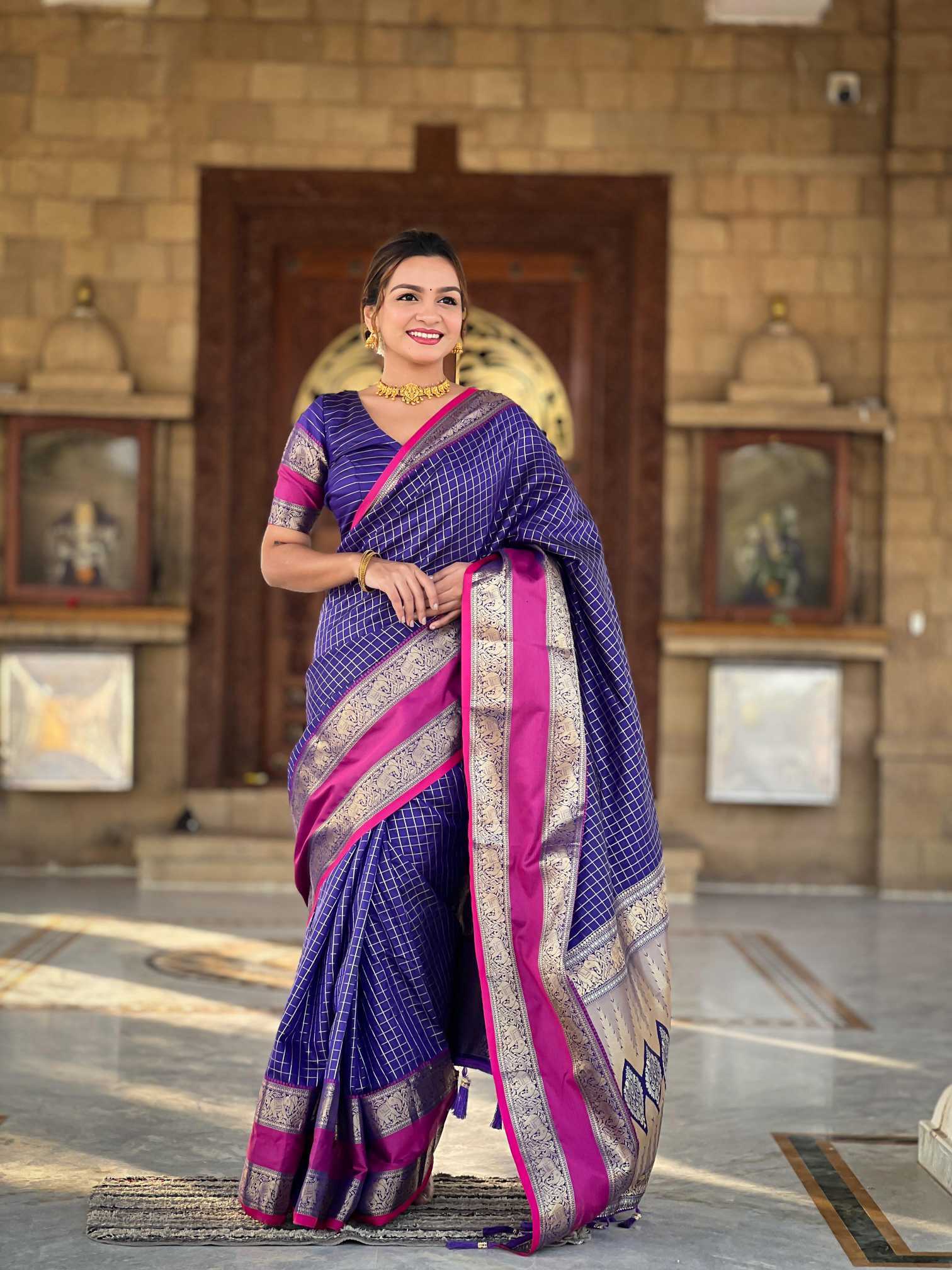 Ynf Kanjivaram Silk KESH700 Nx-235 Silk Sarees Wholesale Soft Silk Sarees Kanjivaram Silk Sarees Zari Border Silk Sarees Manufacturer- Kapda Export