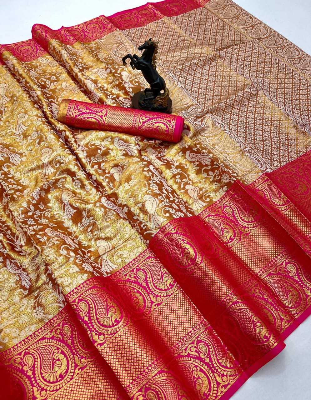 Ynf Kanjivaram Silk RIN211 Anupama Sarees Wholesale Designer Sarees Traditional Sarees Zari Sarees Manufacturer- Kapda Export