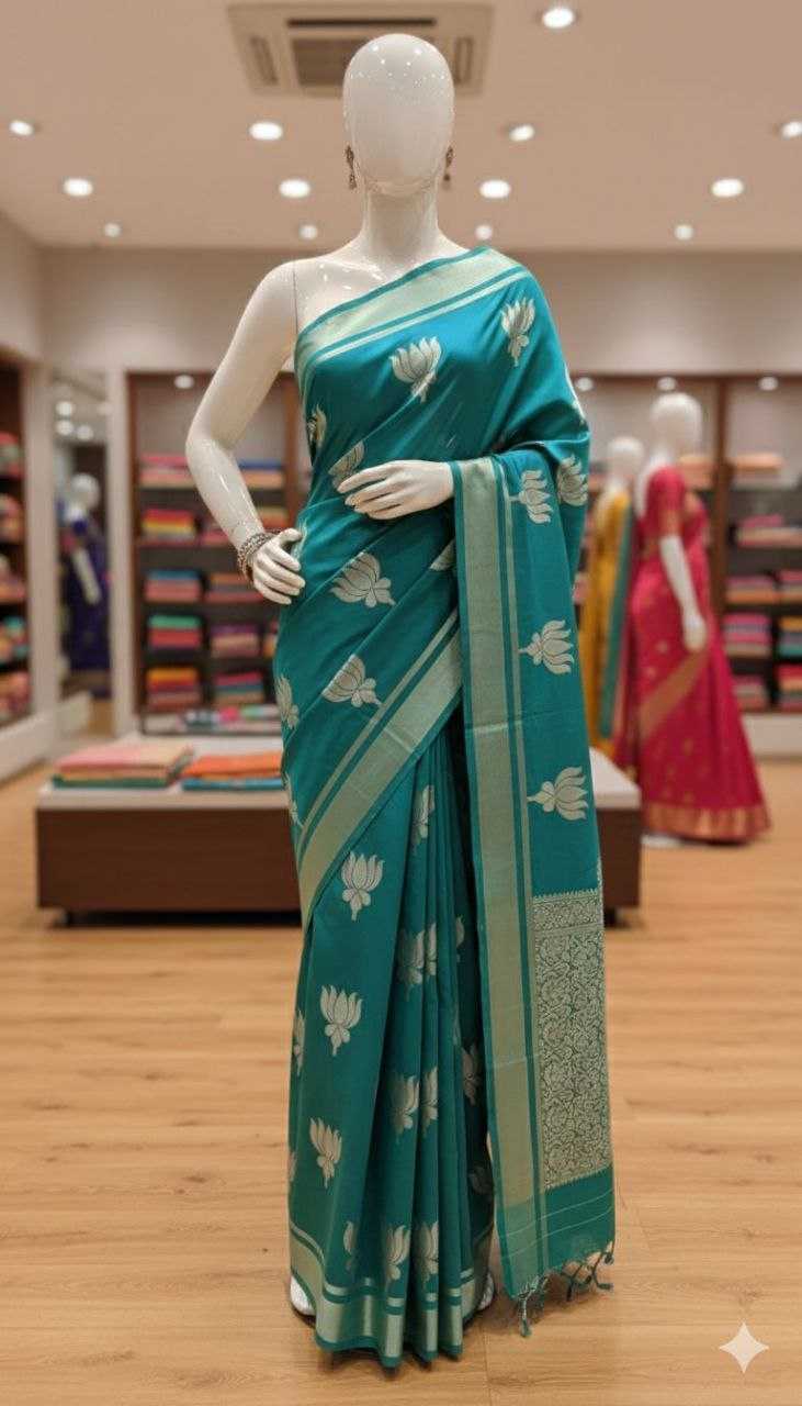 Ynf Katan Silk KESH525 KAJOL Sarees Wholesale Butta Sarees Zari Border Sarees Traditional Sarees Manufacturer- Kapda Export