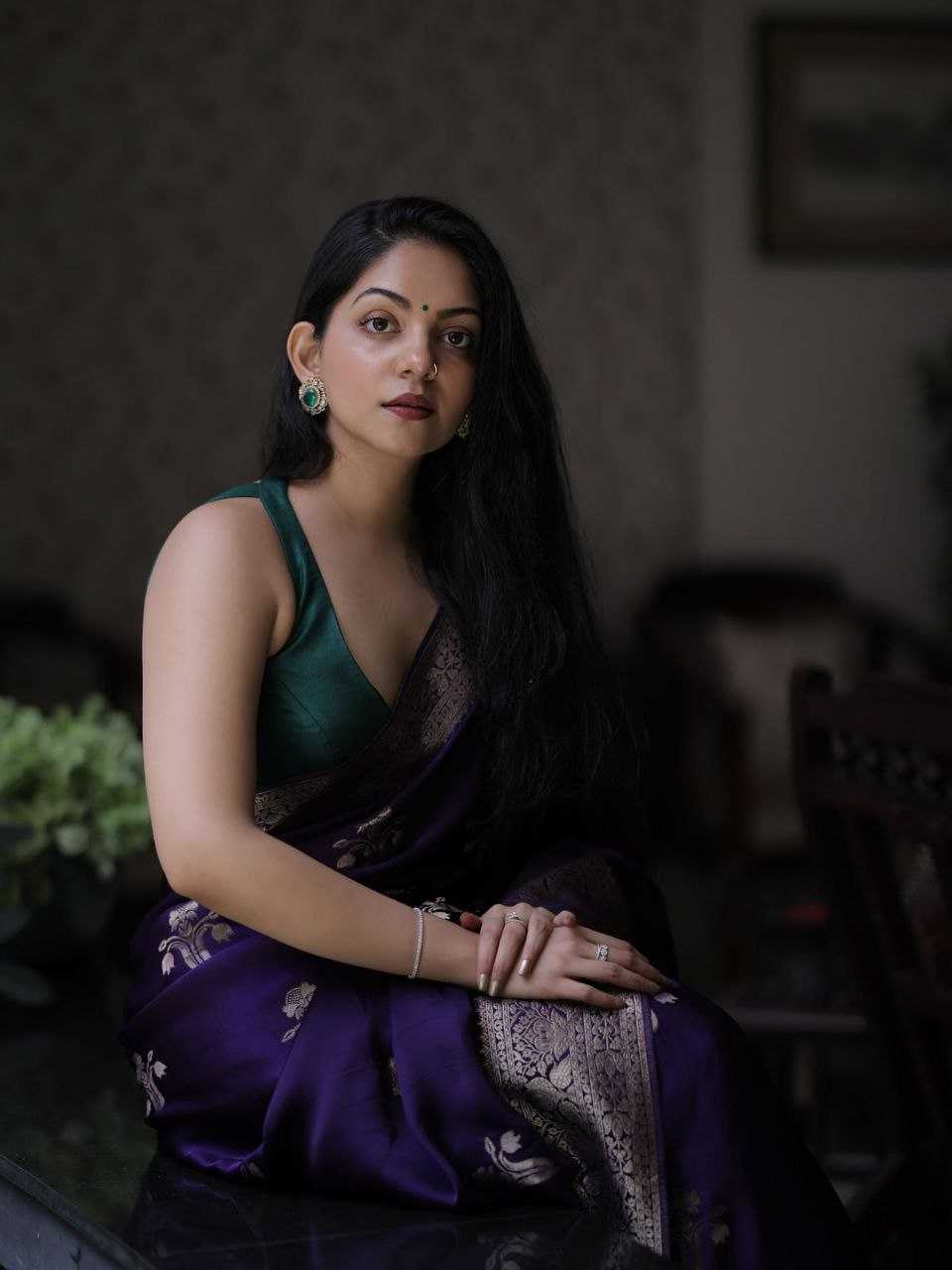 Ynf Katan Silk KESH525 KATAAN Sarees Wholesale Butta Sarees Zari Border Sarees Traditional Sarees Manufacturer- Kapda Export