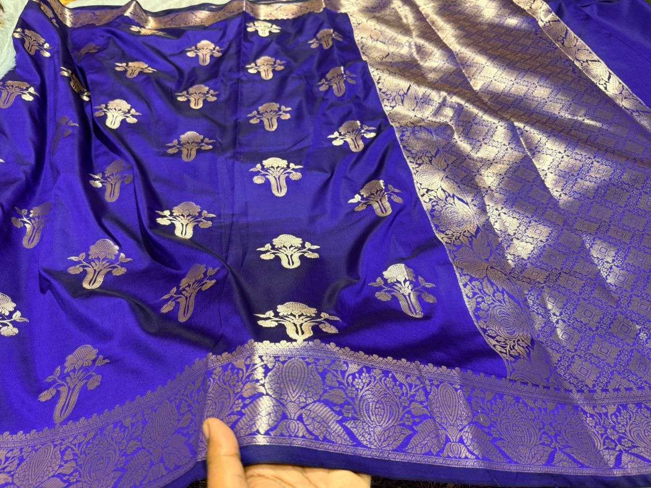 Ynf Katan Silk KESH525 KATAAN Sarees Wholesale Butta Sarees Zari Border Sarees Traditional Sarees Manufacturer- Kapda Export