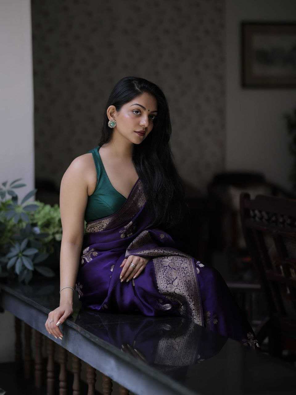 Ynf Katan Silk KESH525 KATAAN Sarees Wholesale Butta Sarees Zari Border Sarees Traditional Sarees Manufacturer- Kapda Export