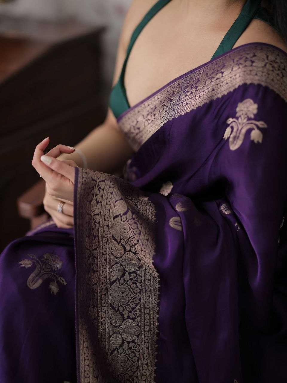 Ynf Katan Silk KESH525 KATAAN Sarees Wholesale Butta Sarees Zari Border Sarees Traditional Sarees Manufacturer- Kapda Export