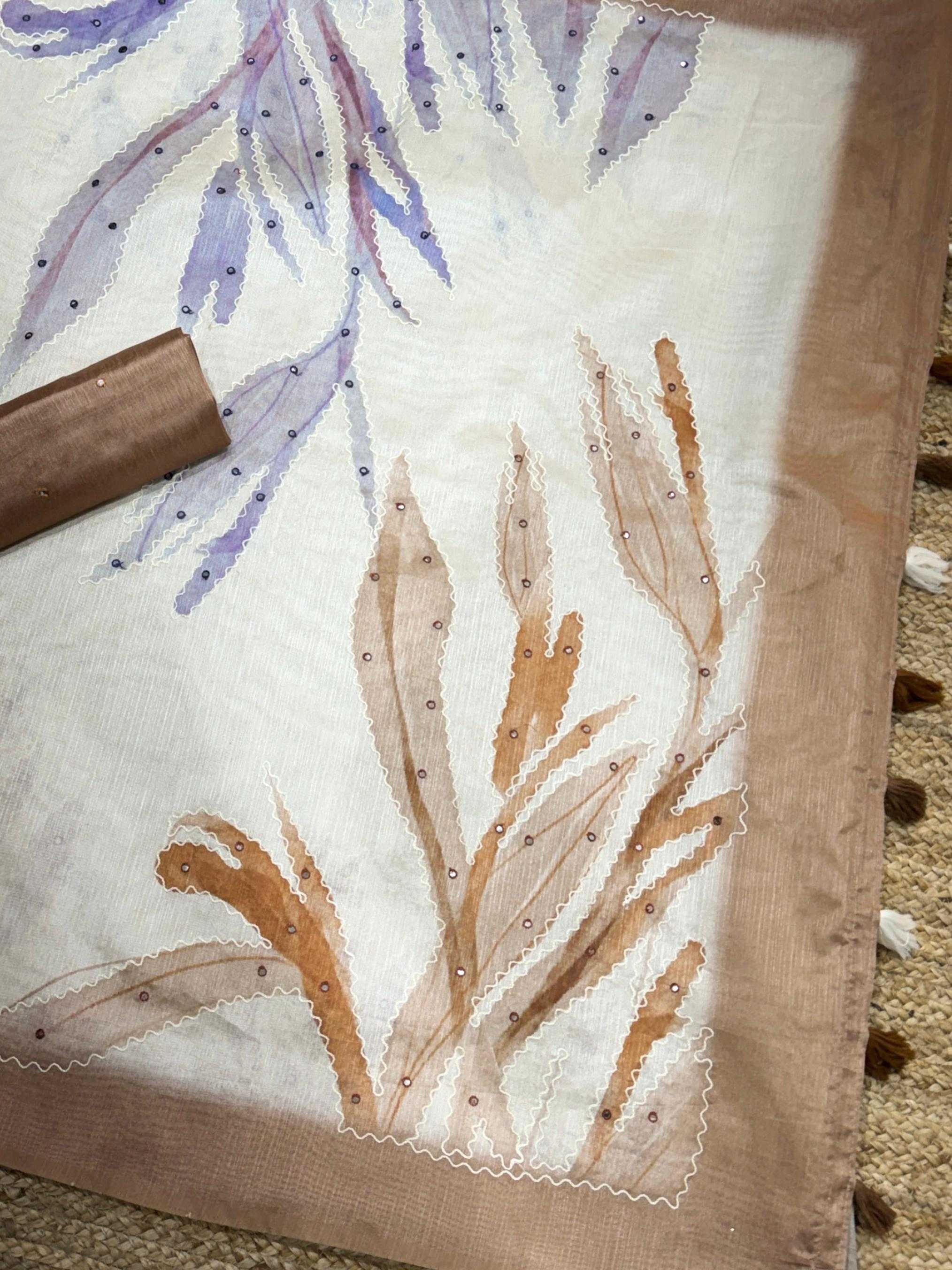 Ynf Linen KESH501 Sambhavi Sarees Wholesale Printed Sarees Kashmiri Sarees Linen Sarees Manufacturer- Kapda Export