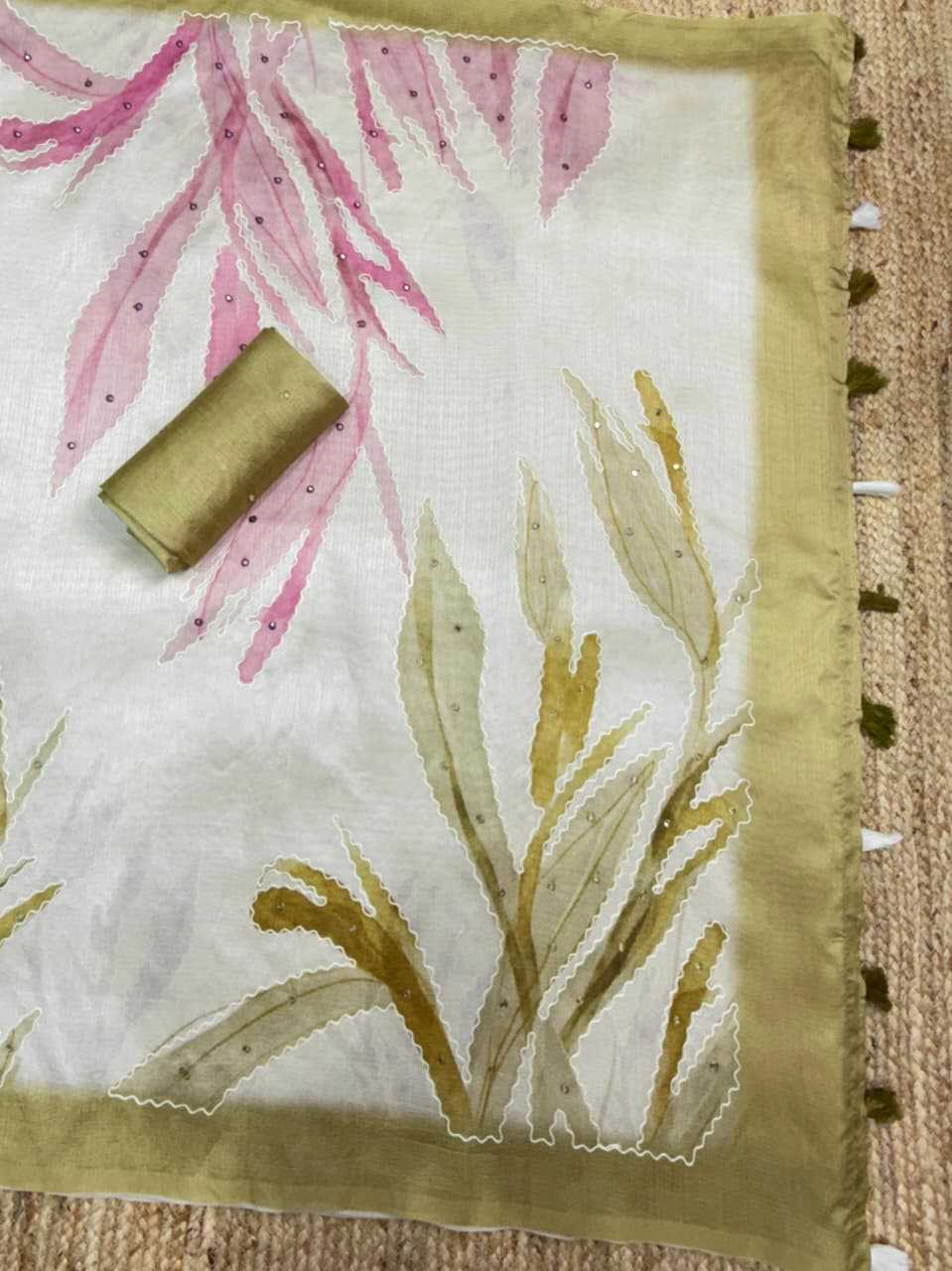 Ynf Linen KESH501 Sambhavi Sarees Wholesale Printed Sarees Kashmiri Sarees Linen Sarees Manufacturer- Kapda Export