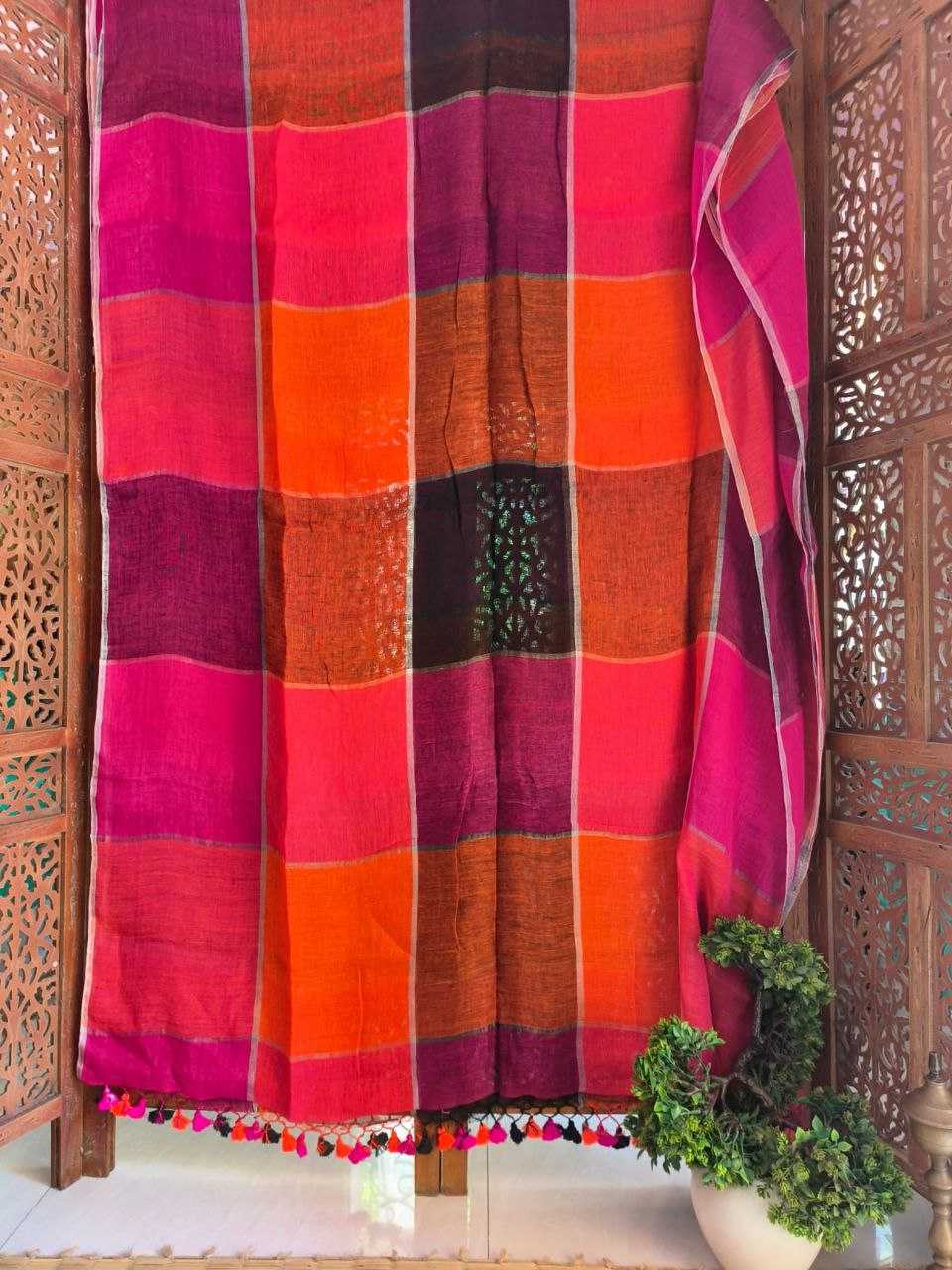 Ynf Linen KESH525 LINEN Sarees Wholesale Fancy Sarees Zari Border Sarees Linen Sarees Manufacturer- Kapda Export