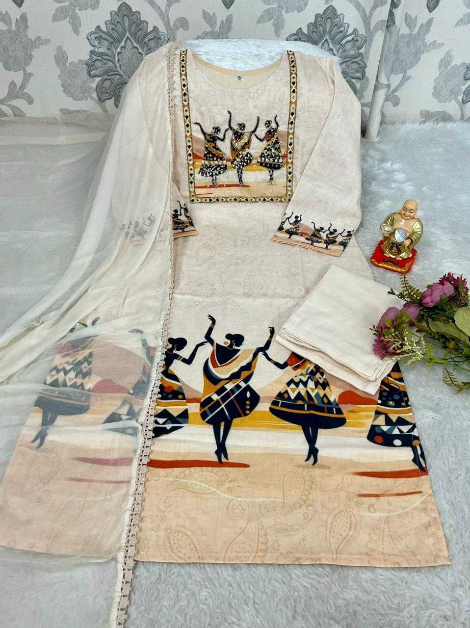 Ynf Linen KESH594 Ayraana Kurti Festive Collections Plus Size Collections Wholesale Festive Kurtis Designer Kurtis Onam Collections Manufacturer- Kapda Export