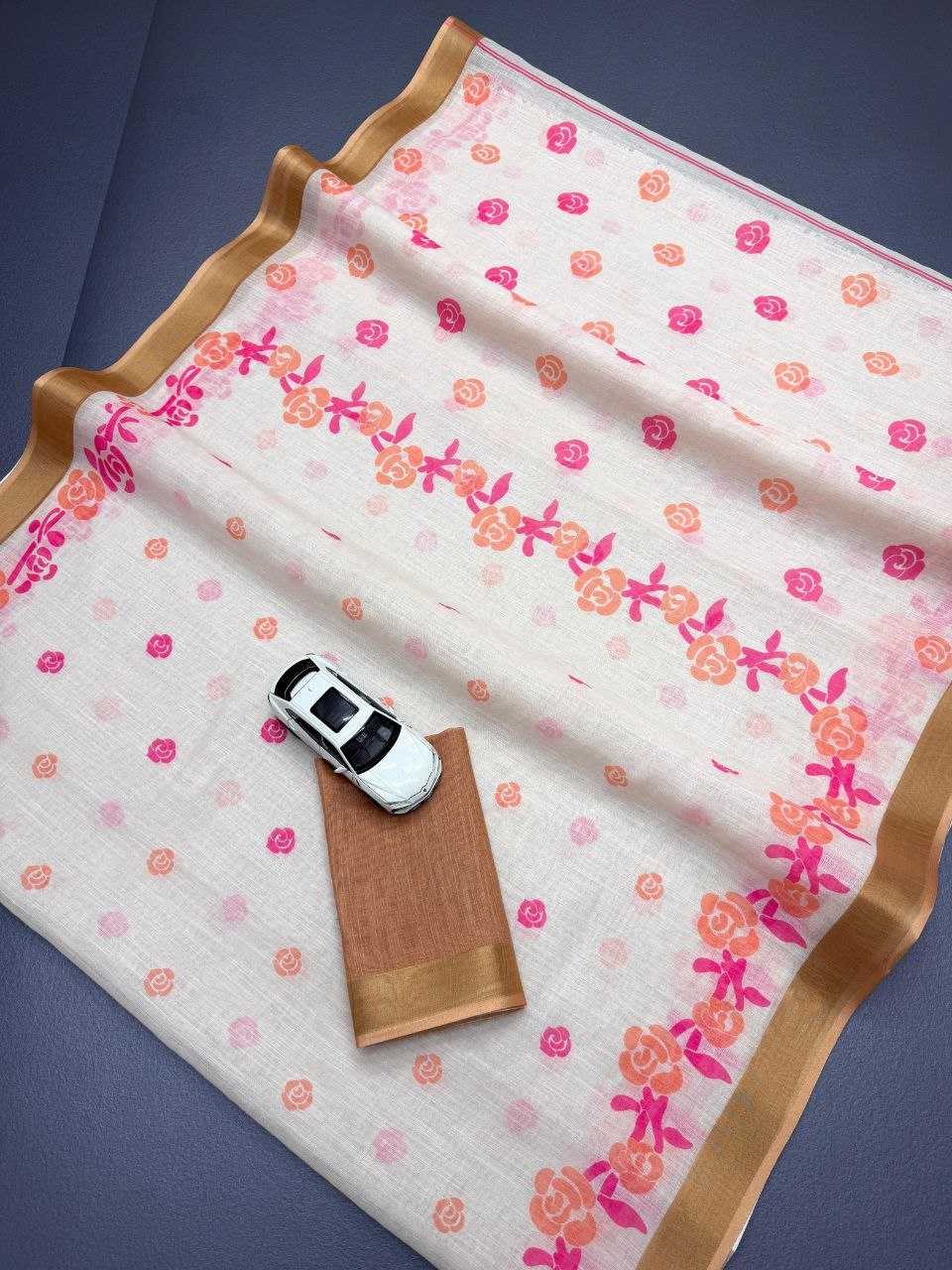 Ynf Linen KESH605 637 Sarees Wholesale Designer Sarees Printed Sarees Linen Sarees Manufacturer- Kapda Export