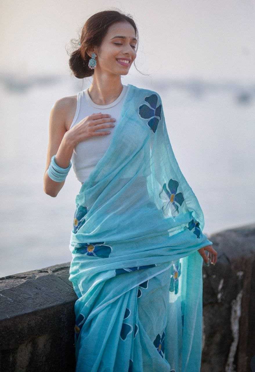 Ynf Linen KESH605 641 Sarees Wholesale Designer Sarees Printed Sarees Linen Sarees Manufacturer- Kapda Export