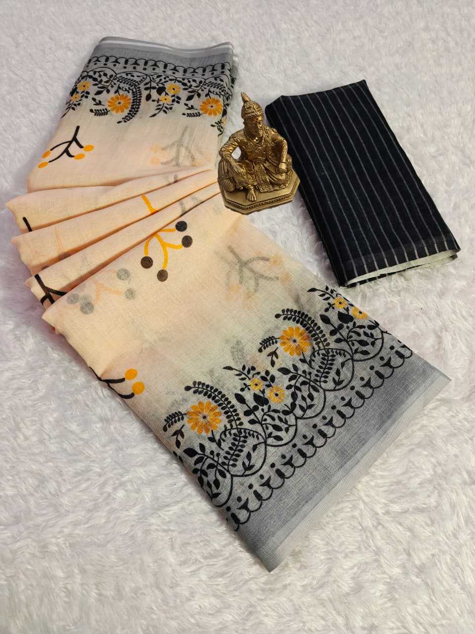 Ynf Linen KESH673 RANGILI Sarees Festive Collections Wholesale Designer Sarees Printed Sarees Linen Sarees Manufacturer- Kapda Export