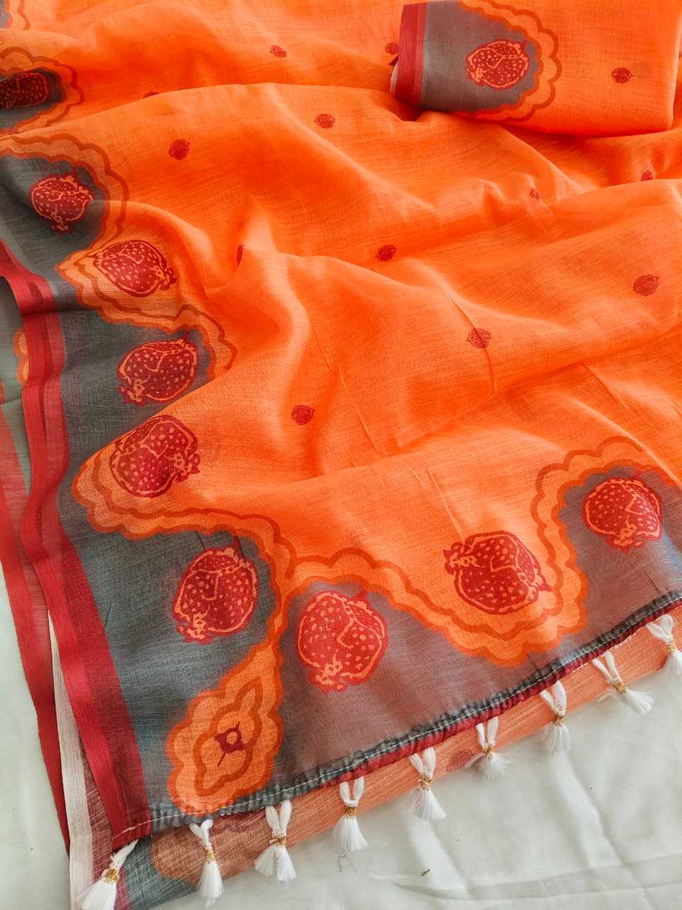 Ynf Linen KESH682 Ahlam Sarees Wholesale Designer Sarees Printed Sarees Linen Sarees Manufacturer- Kapda Export