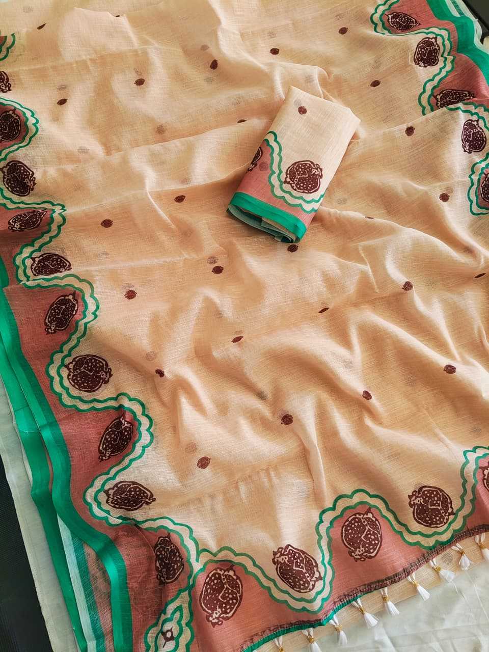 Ynf Linen KESH682 Ahlam Sarees Wholesale Designer Sarees Printed Sarees Linen Sarees Manufacturer- Kapda Export