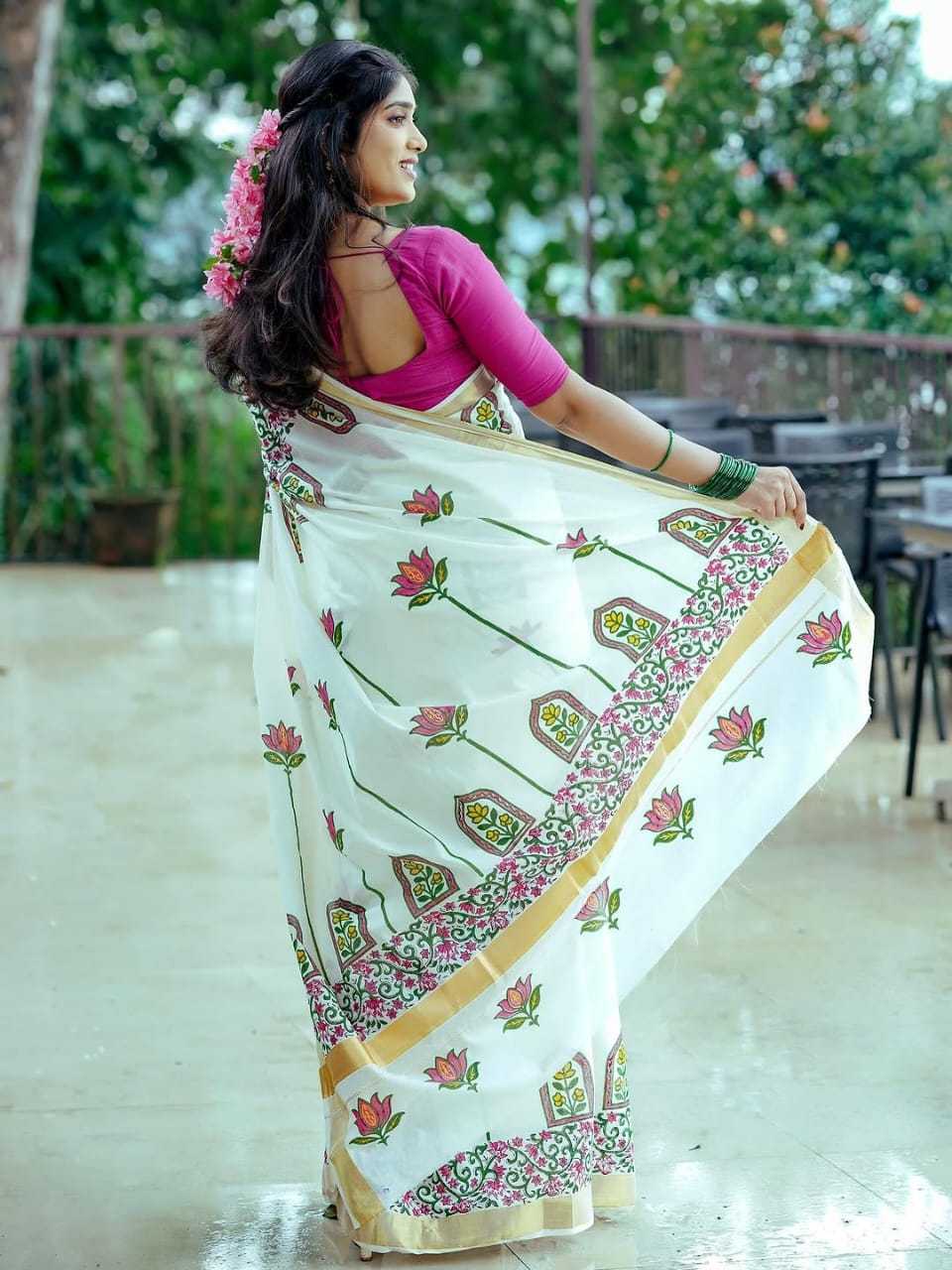 Ynf Linen KESH682 Aishika Sarees Festive Collections Wholesale Printed Sarees Zari Border Sarees Linen Sarees Manufacturer- Kapda Export