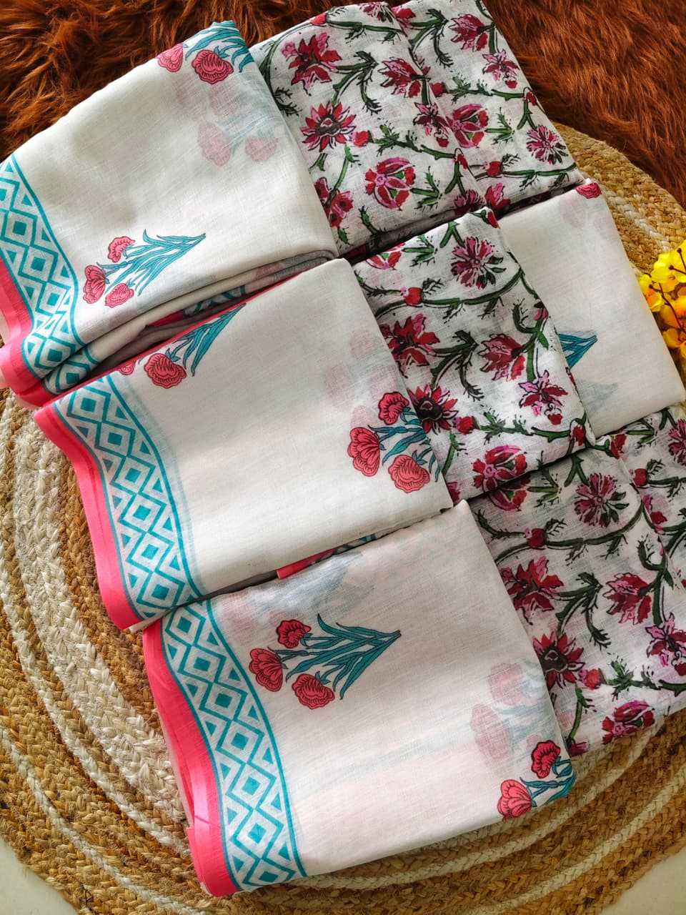 Ynf Linen KESH682 Alfiya Sarees Festive Collections Wholesale Printed Sarees Linen Sarees Onam Collections Manufacturer- Kapda Export