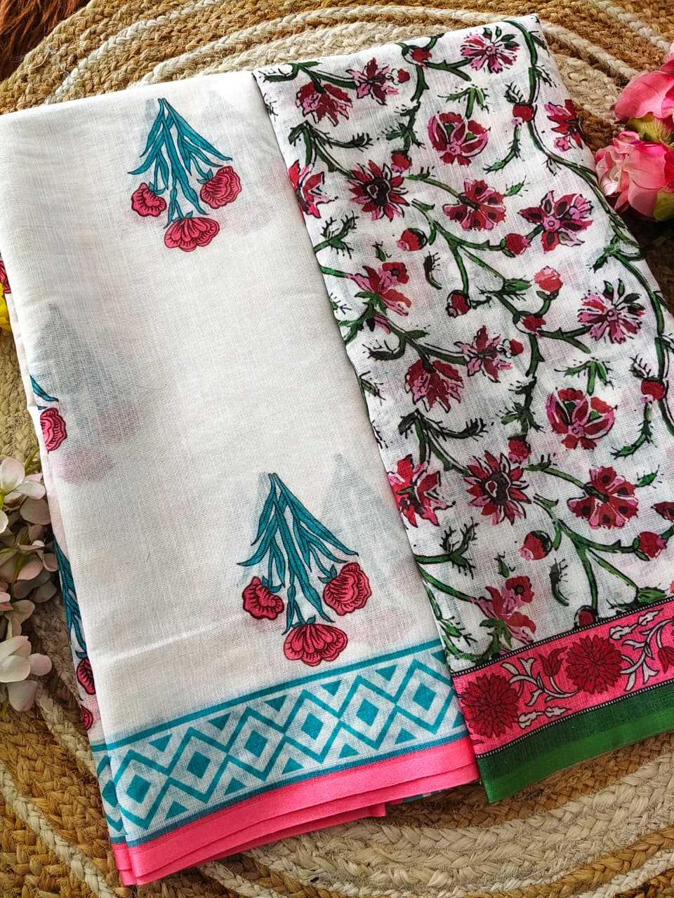 Ynf Linen KESH682 Alfiya Sarees Festive Collections Wholesale Printed Sarees Linen Sarees Onam Collections Manufacturer- Kapda Export