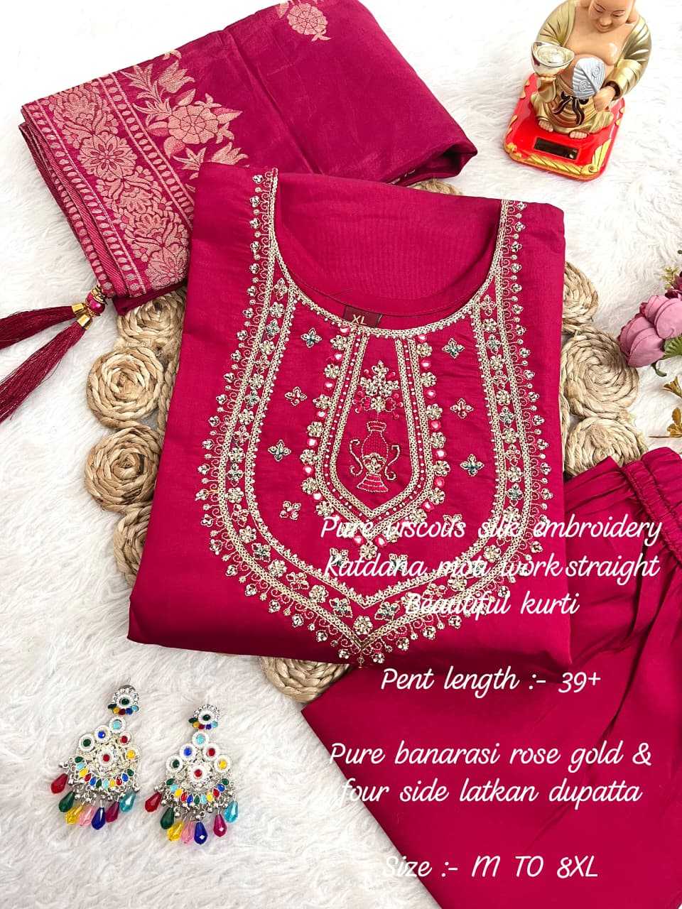 Ynf Muslin KESH594 Arhana Kurti Plus Size Collections Wholesale Party Wear Kurtis Designer Kurtis Kurti With Pants Manufacturer- Kapda Export