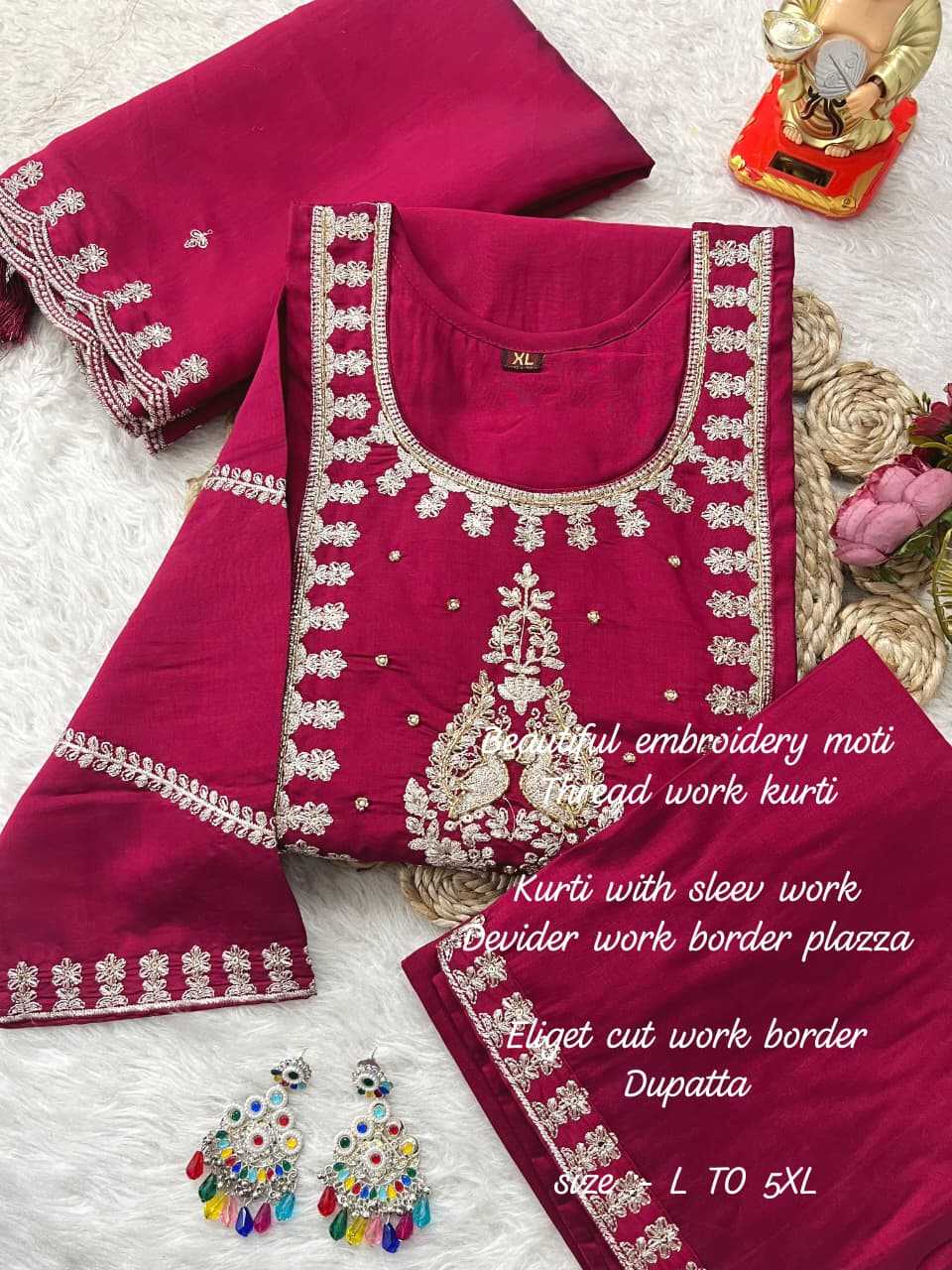 Ynf Muslin KESH594 Barira Kurti Plus Size Collections Wholesale Party Wear Kurtis Designer Kurtis Embroidered Kurtis Manufacturer- Kapda Export