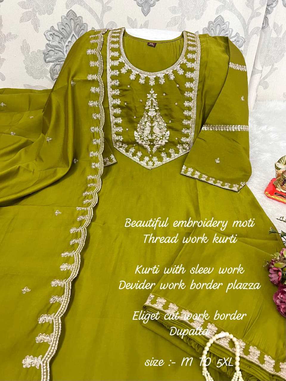 Ynf Muslin KESH594 Barira Kurti Plus Size Collections Wholesale Party Wear Kurtis Designer Kurtis Embroidered Kurtis Manufacturer- Kapda Export