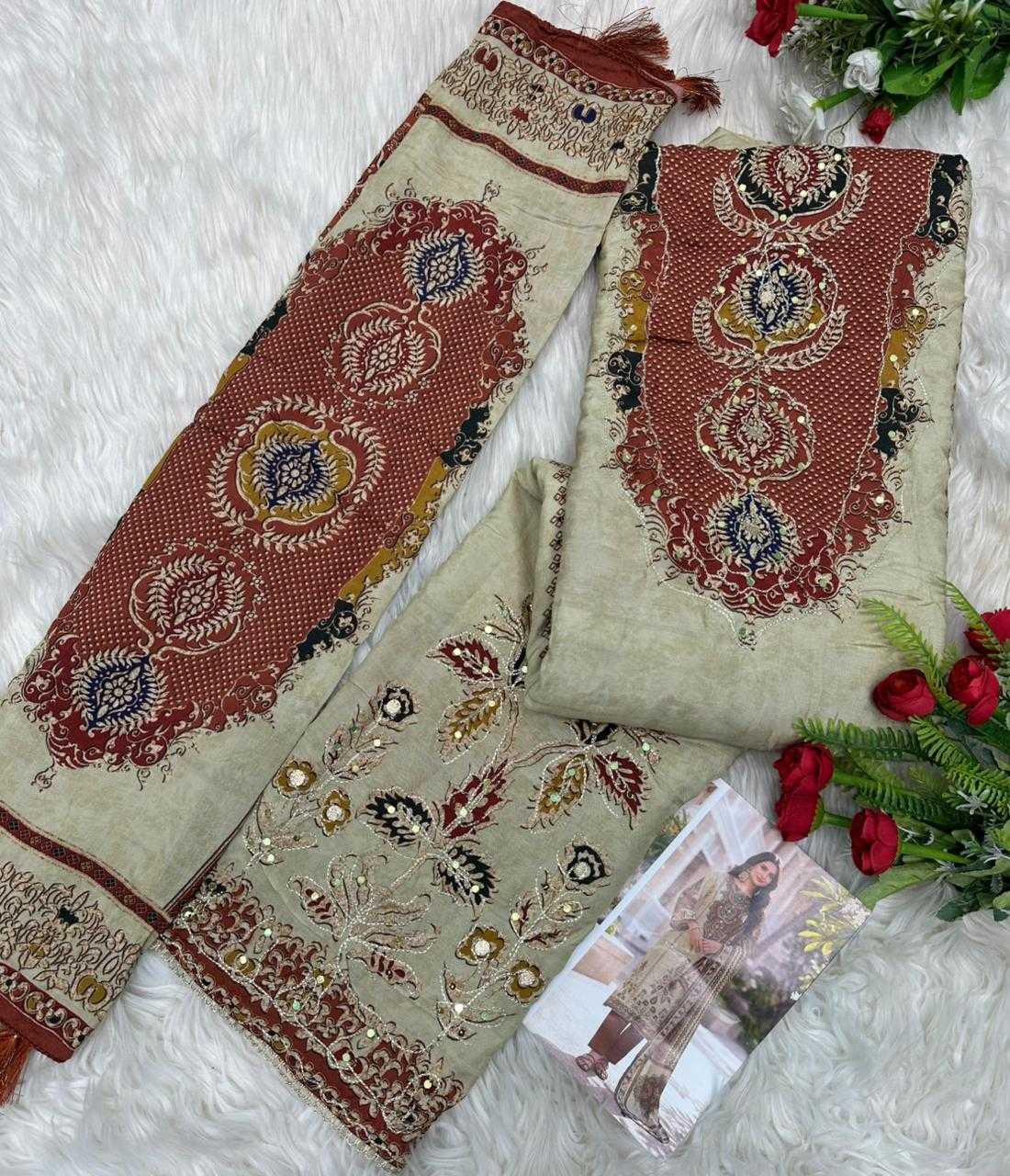 Ynf Muslin KESH677 AT-176 Suits & Dresses Wholesale Printed Suits Designer Suits Handwork Suits Manufacturer- Kapda Export