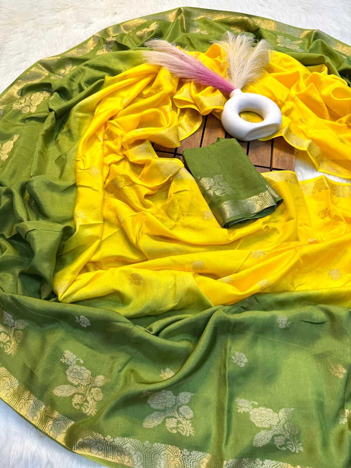 Ynf Muslin Silk KESH676 104 Sarees Festive Collections Wholesale Party Wear Sarees Silk Sarees Sarees With Blouse Manufacturer- Kapda Export