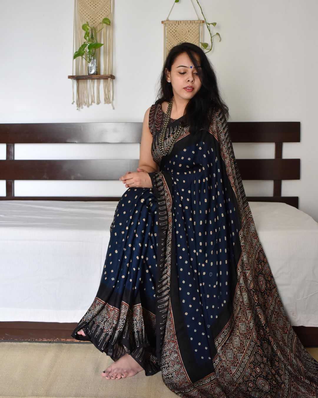 Ynf Muslin Silk KESH682 Aamira Silk Sarees Wholesale Hand Block Printed Silk Saree Muslin Silk Saree Lightweight Silk Sarees Manufacturer- Kapda Export