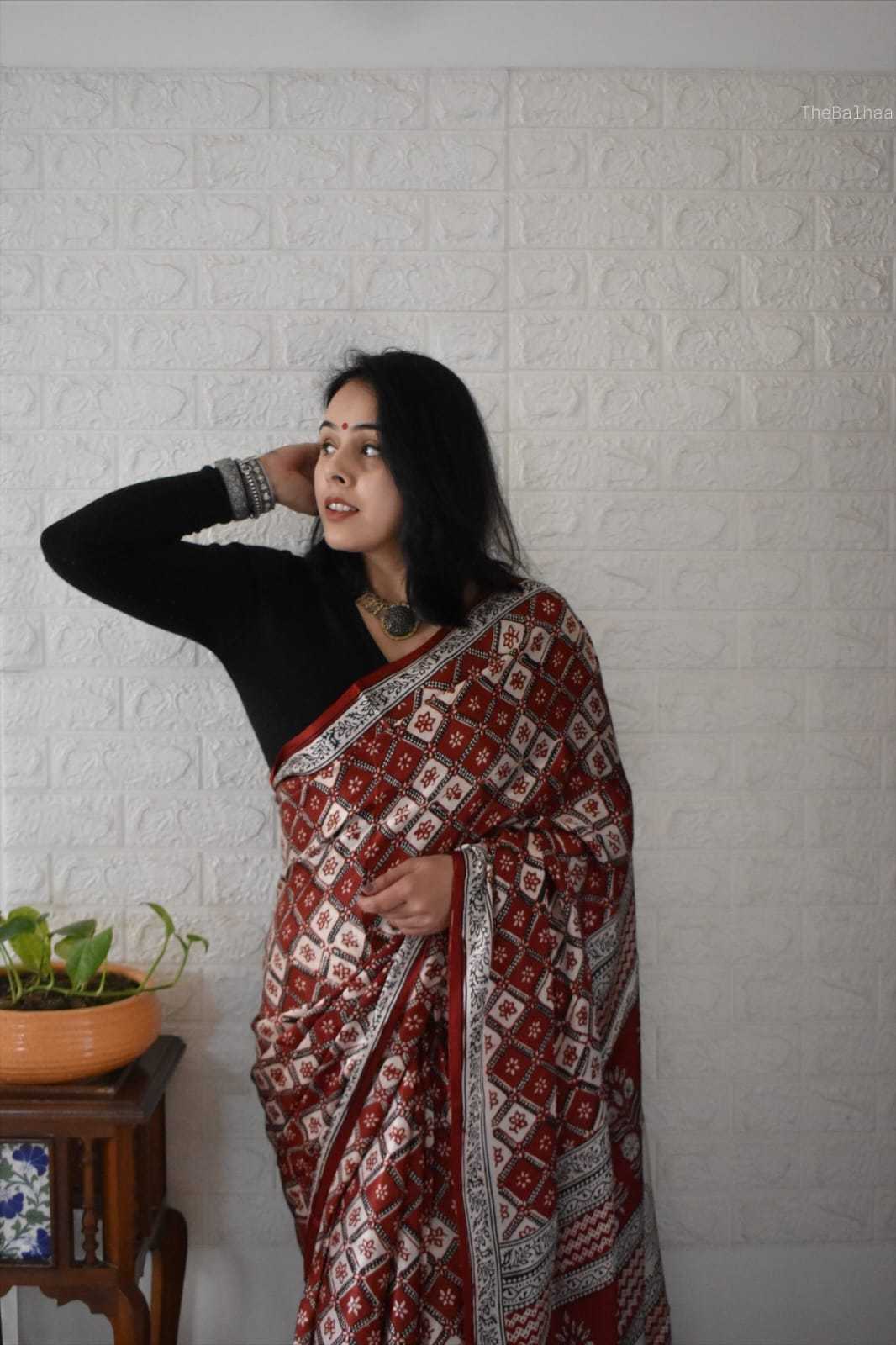 Ynf Muslin Silk KESH682 Aamira Silk Sarees Wholesale Hand Block Printed Silk Saree Muslin Silk Saree Lightweight Silk Sarees Manufacturer- Kapda Export