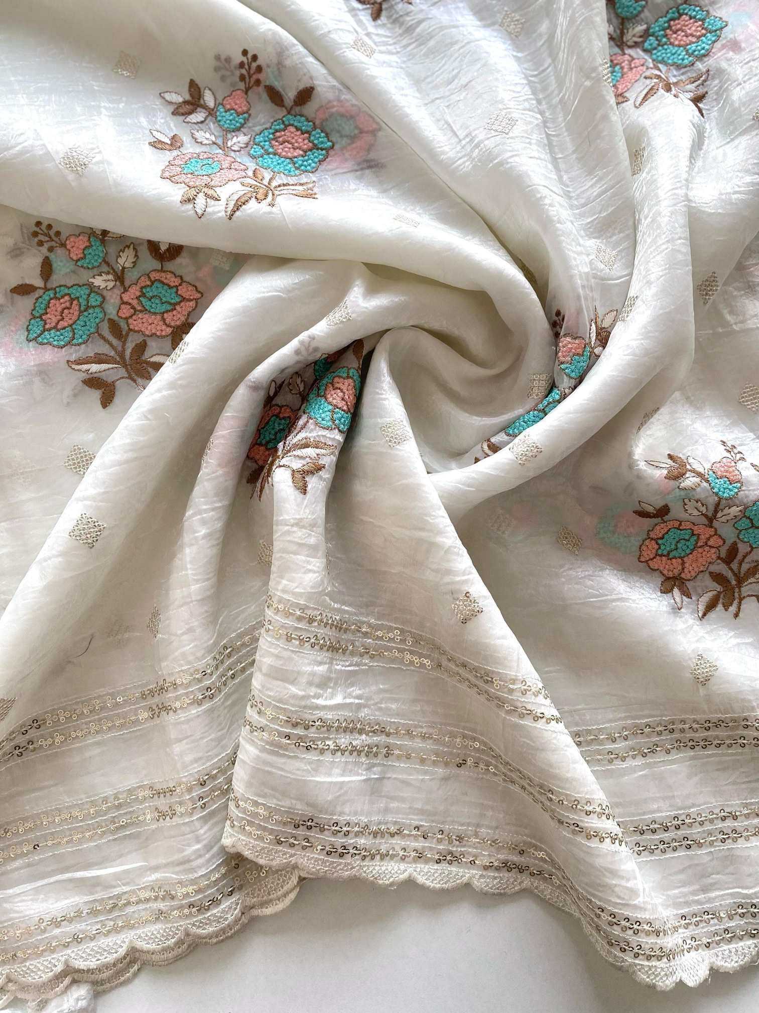 Ynf Organza KESH694 13 Sarees Festive Collections Wholesale Organza Sarees Sequence Sarees Onam Collections Manufacturer- Kapda Export