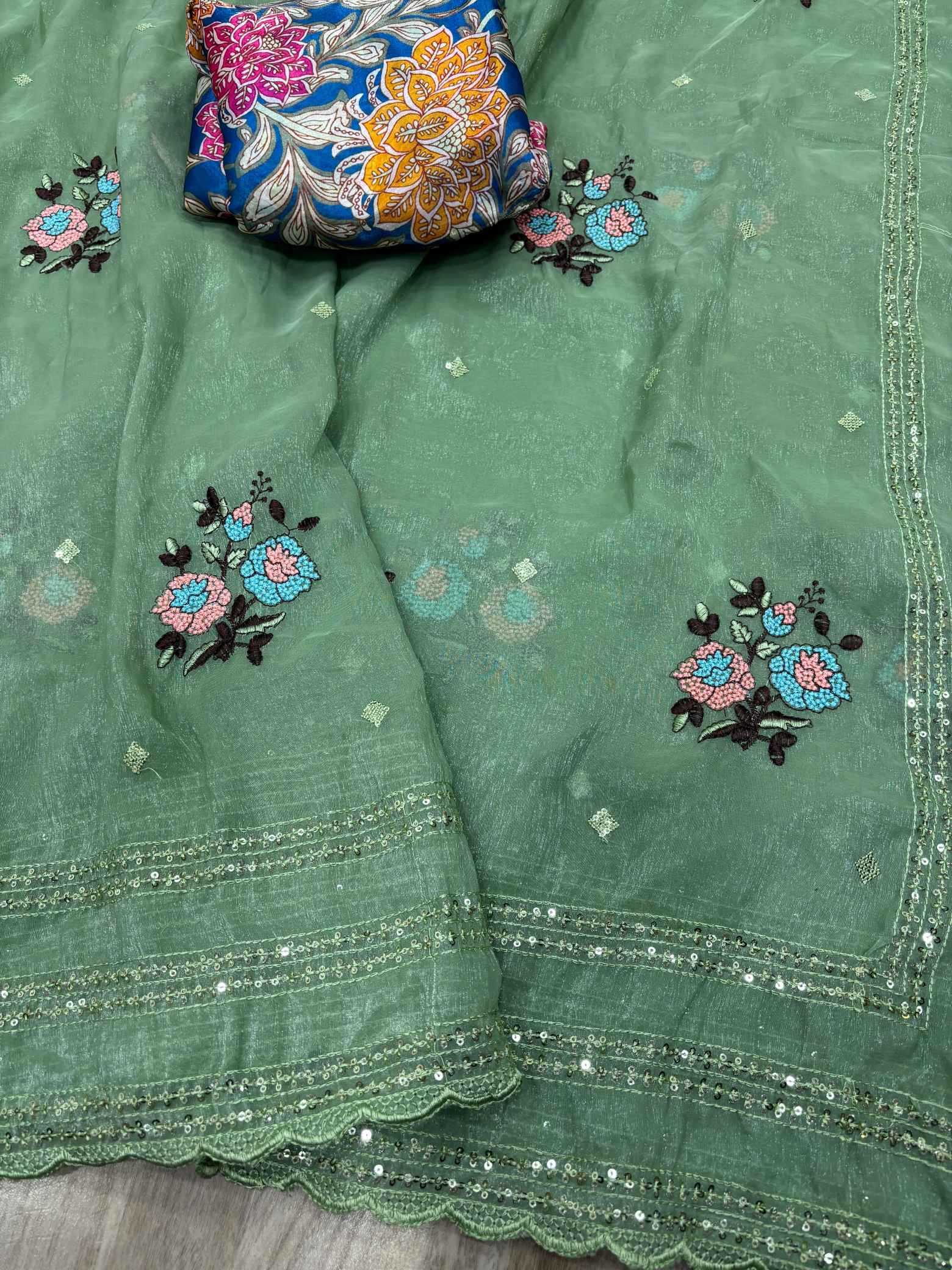 Ynf Organza KESH694 13 Sarees Wholesale Designer Sarees Organza Sarees Party Wear Sarees Manufacturer- Kapda Export