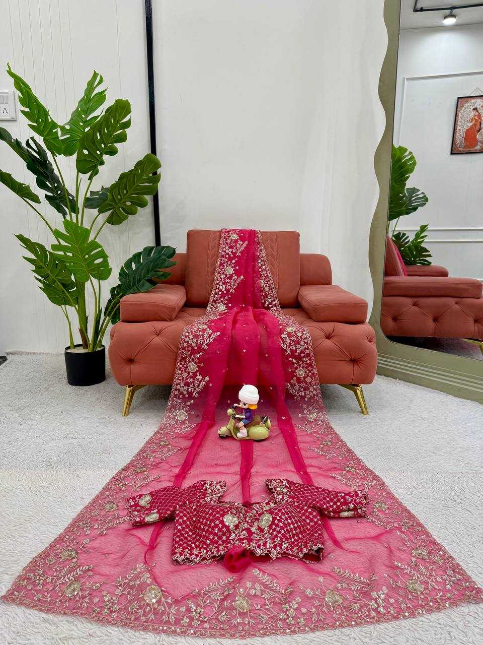 Ynf Organza RIN133 62 Sarees Wholesale Organza Sarees Sequin Sarees Embroidered Sarees Manufacturer- Kapda Export